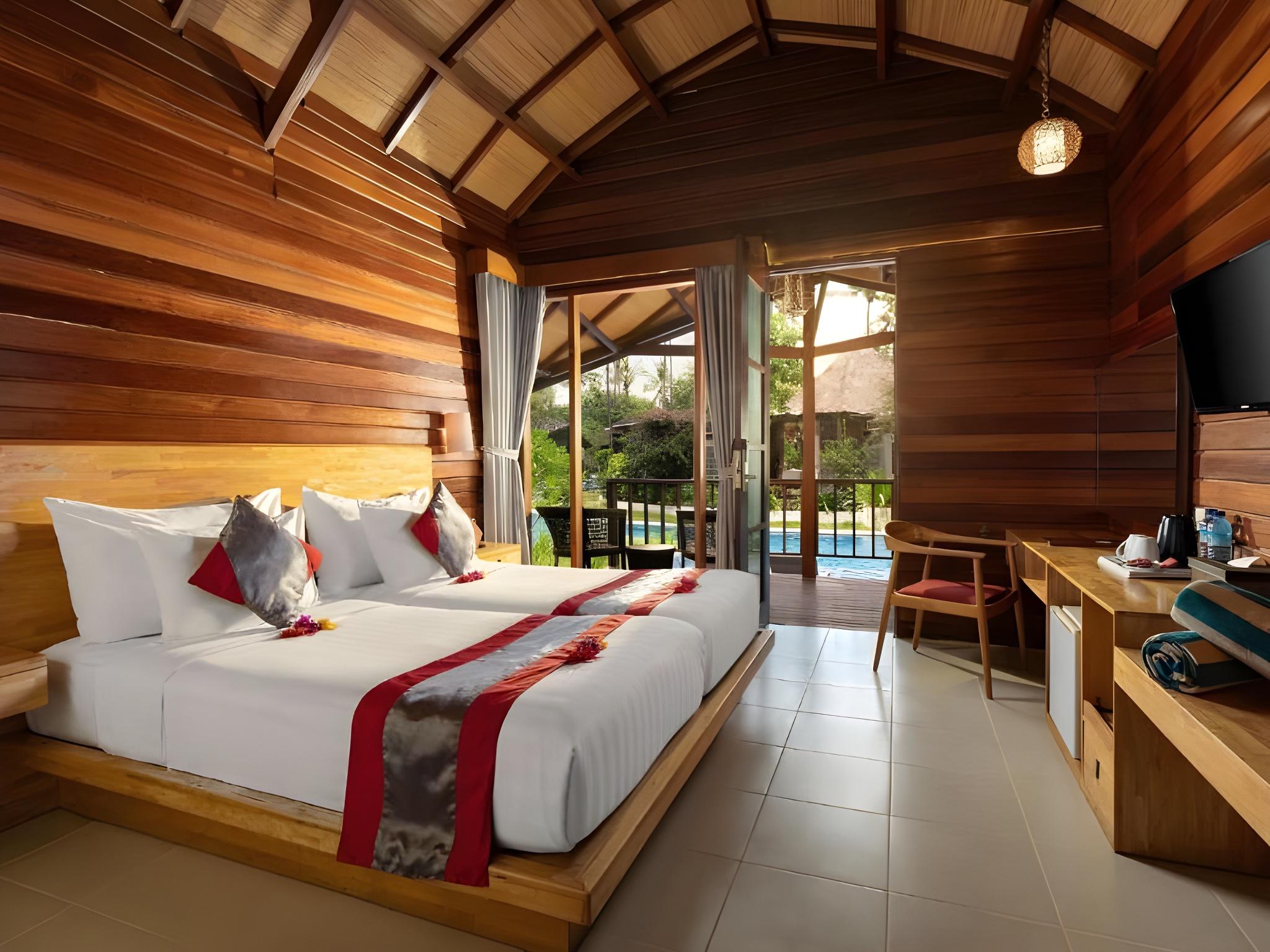 1 Bedroom, Lagoon, Pool, Cottage, King and Twin Beds
