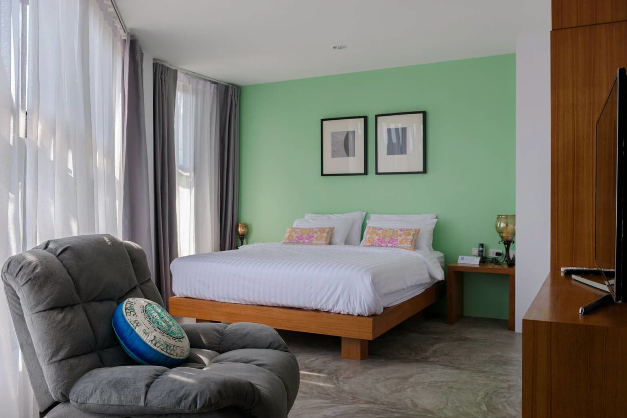 غرفة ديلوكس بسرير مزدوج، Raenong Boutique Hotel 2/6