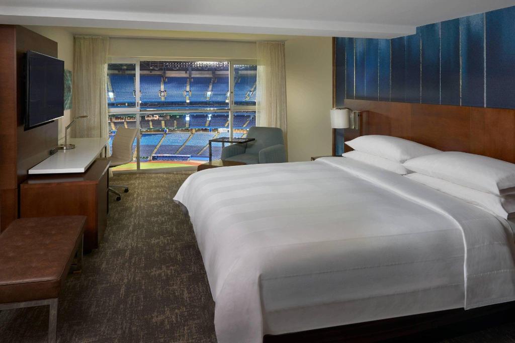 Guest Room, King Bed, Stadium View