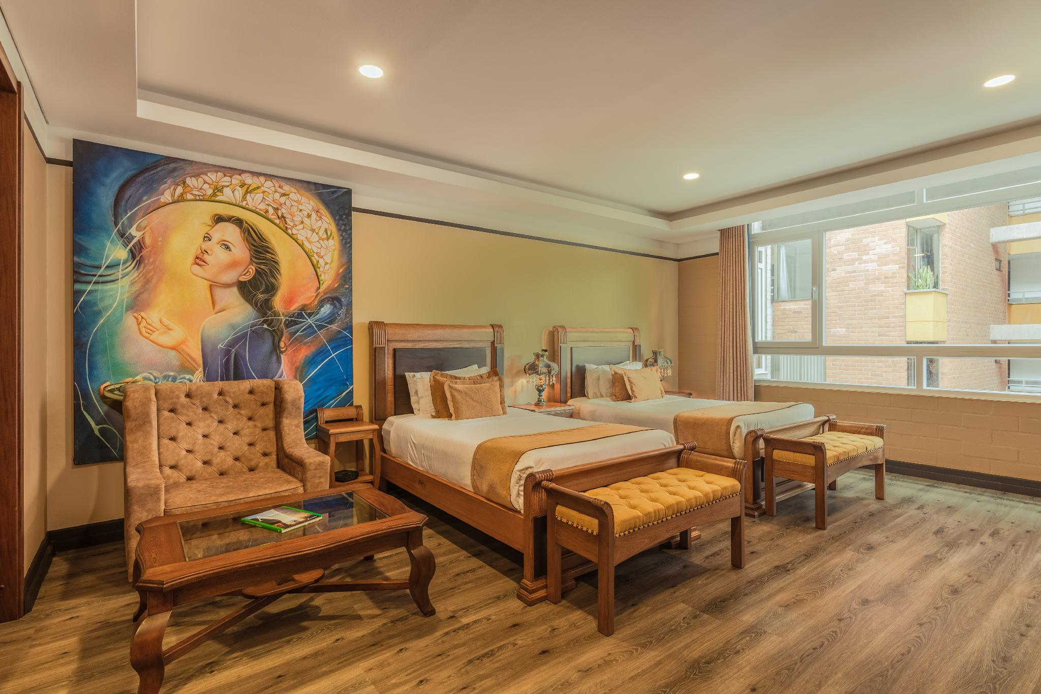 غرفة بسريرين منفصلين، Hotel Du Parc 3/3