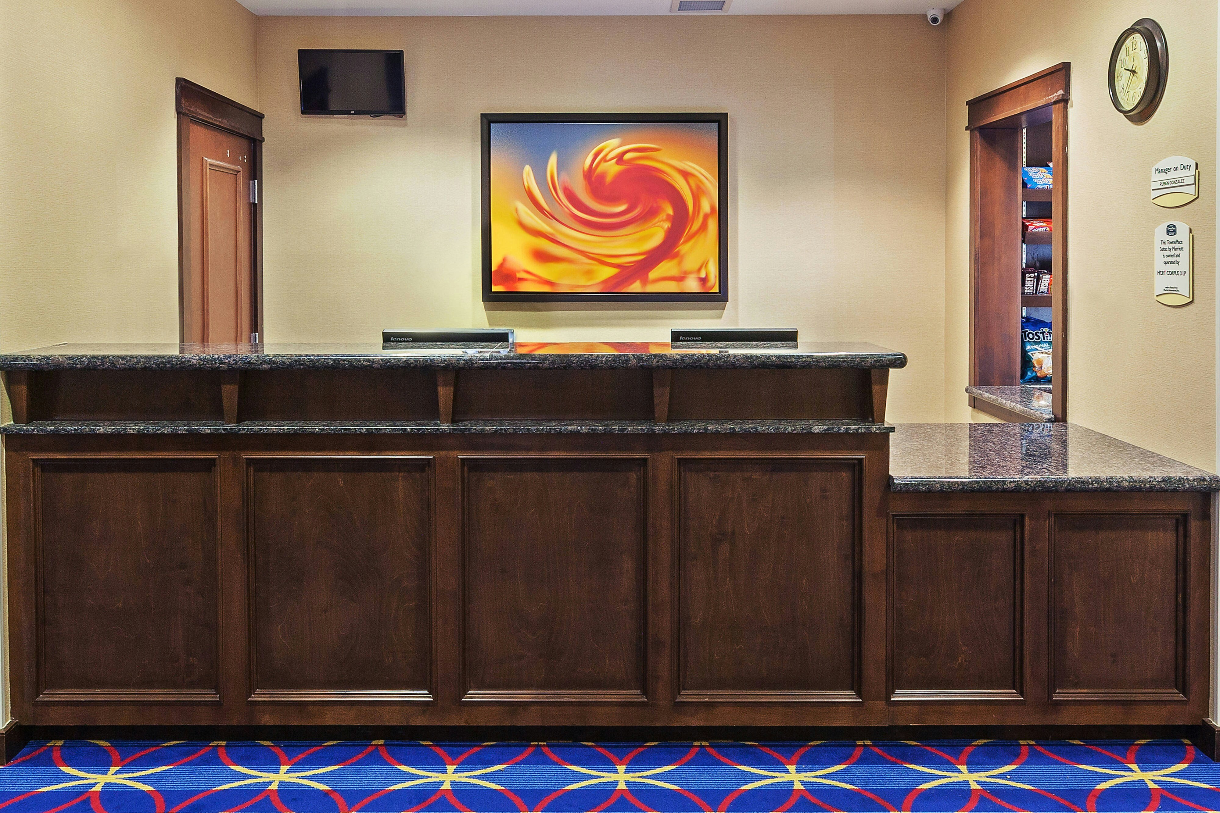 Lobby at TownePlace Suites Corpus Christi, CORPUS CHRISTI - TX