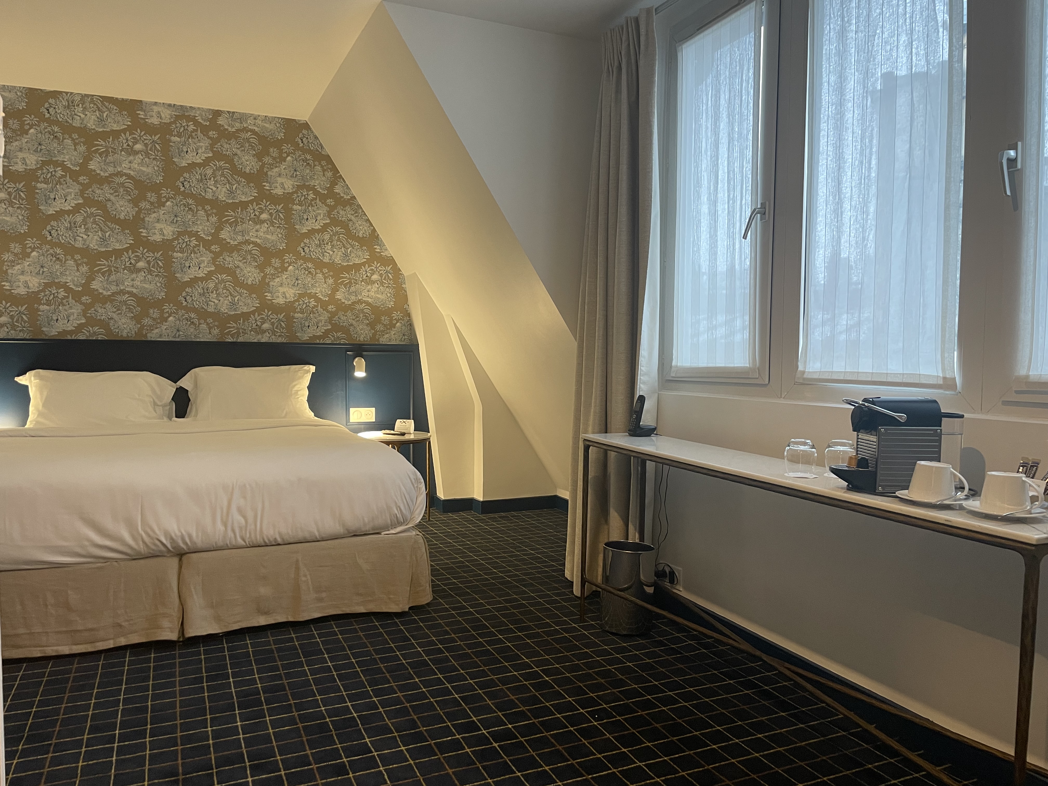 غرفة ديلوكس بسرير كينج، Hotel Pergolese - Paris Champs Elysees 3/5