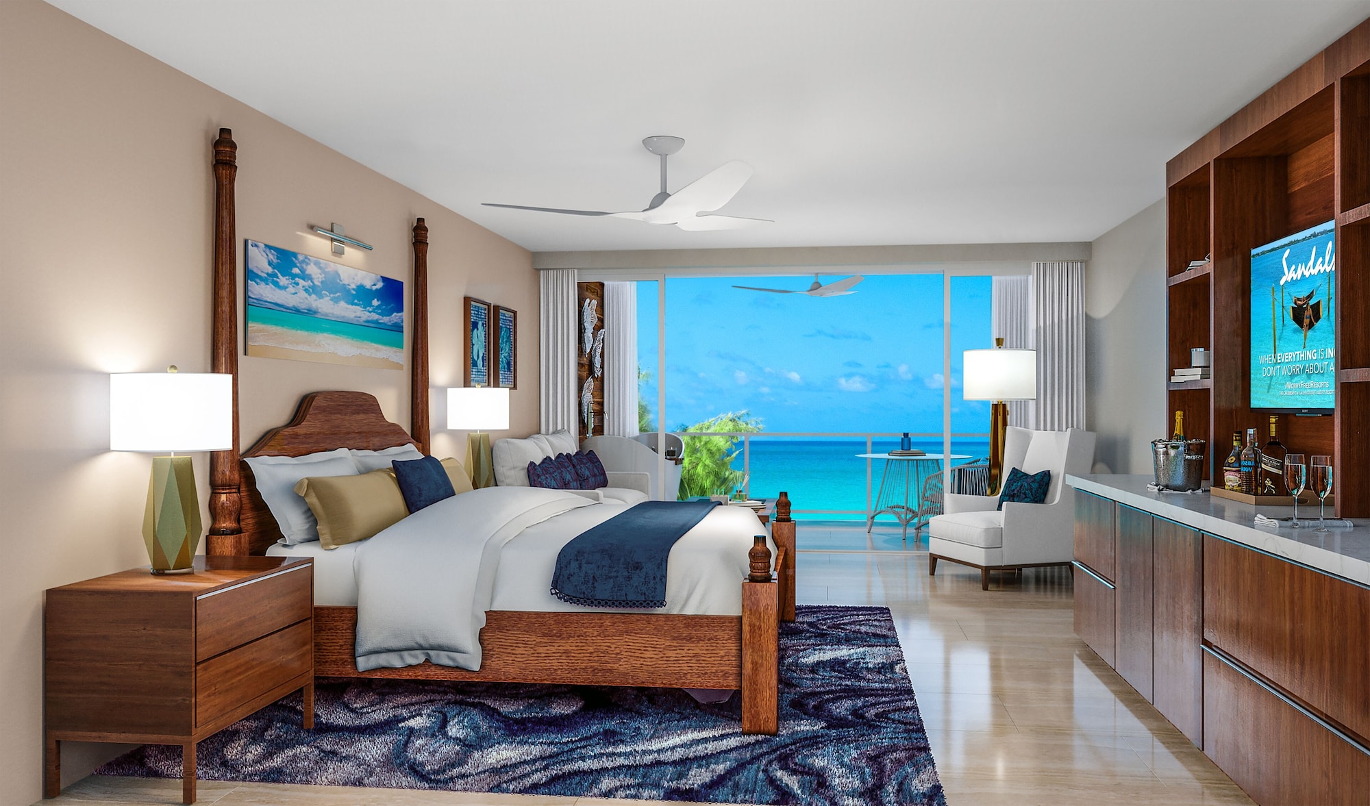 STARLIGHT, SUITE, KING BED, BEACH FRONT, BALCONY, BATHTUB, CLUB FLOOR