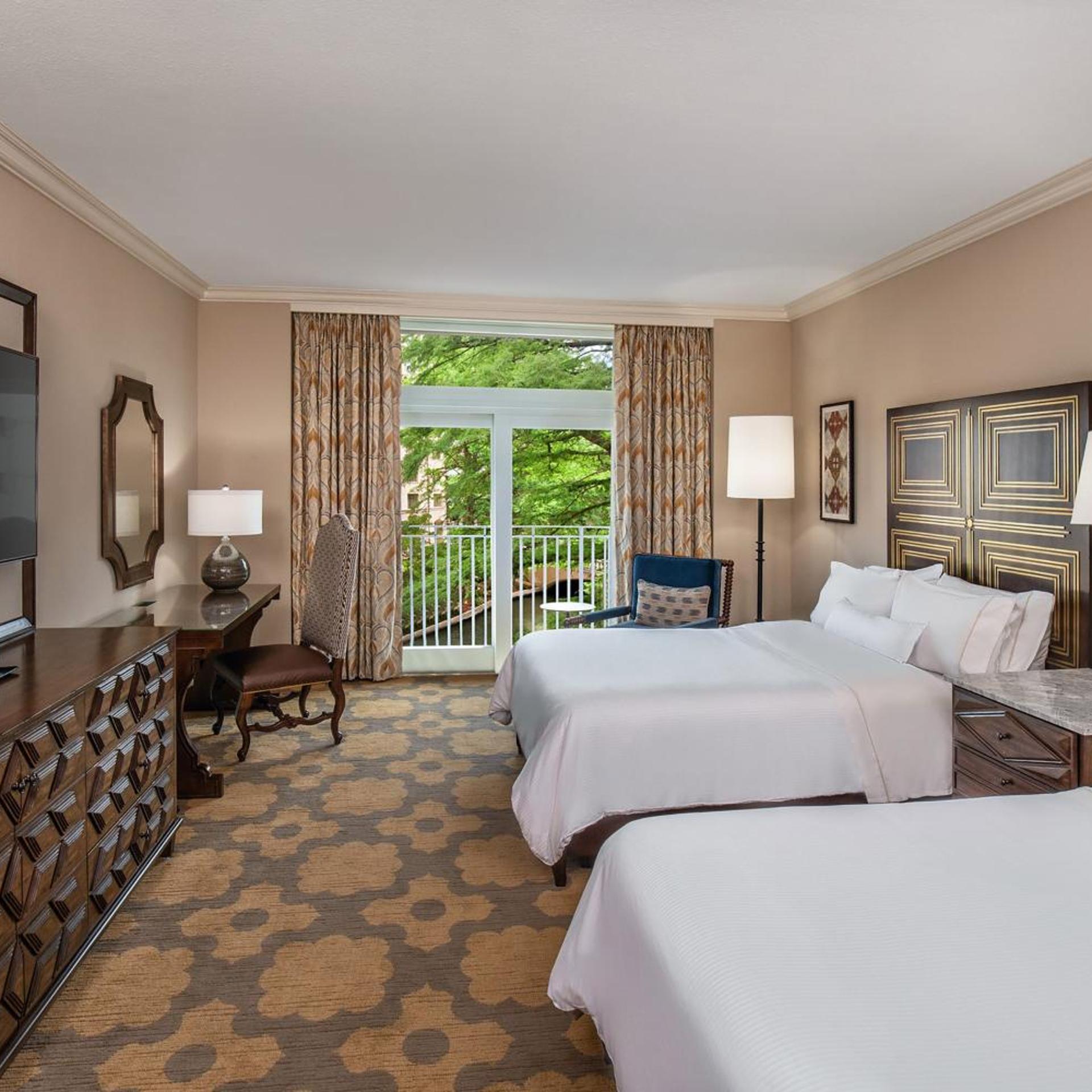 Guest Room, Premium, 2 Double Beds, Riverside