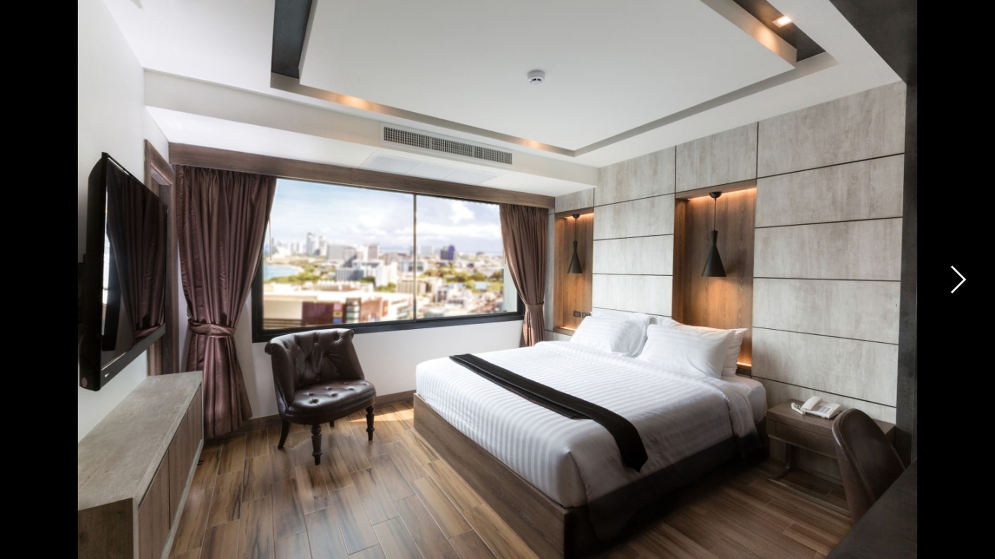 غرفة ديلوكس بسرير مزدوج، Acqua Hotel Pattaya 2/10