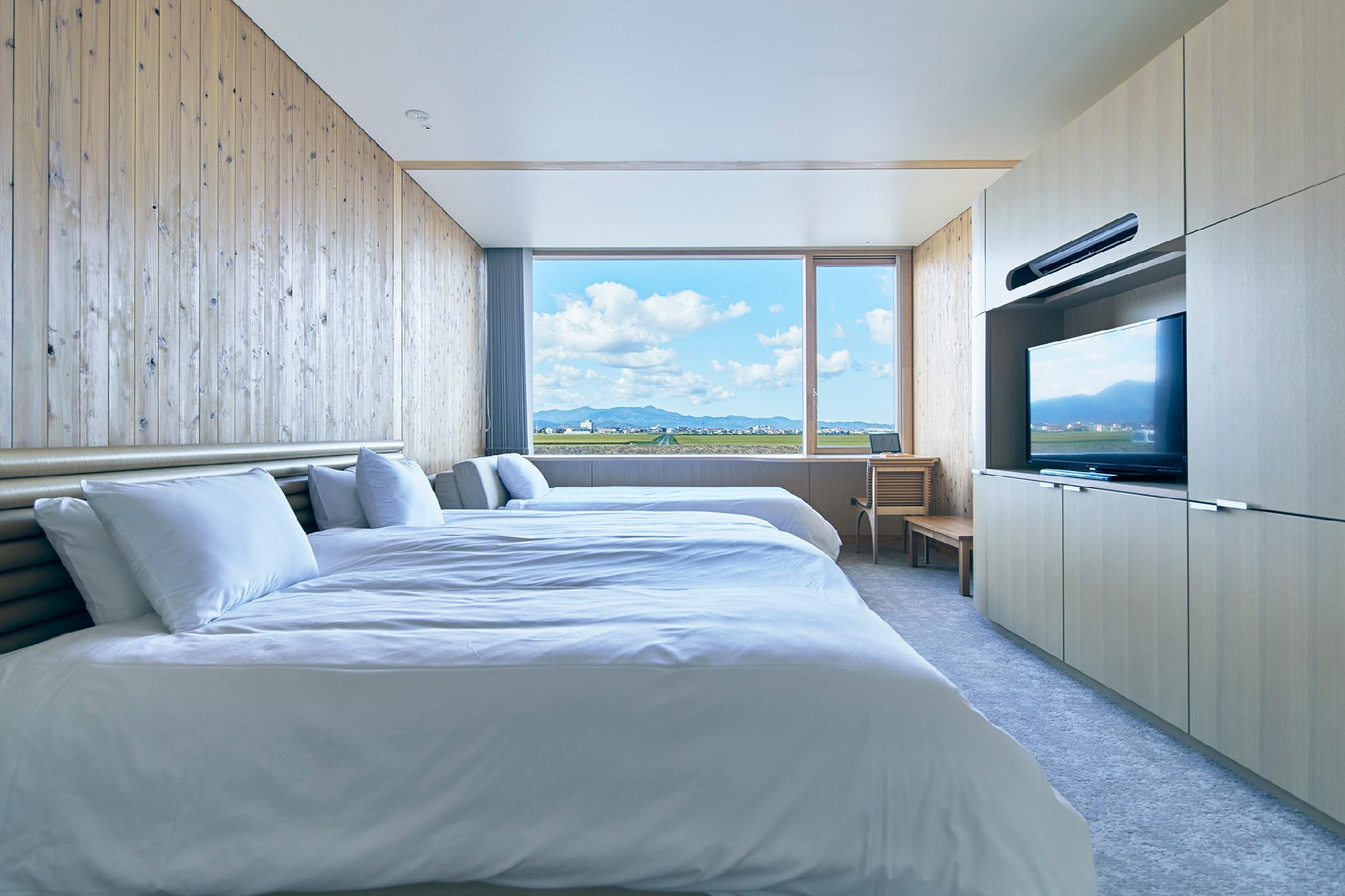 Room, Triple, Rice Field View