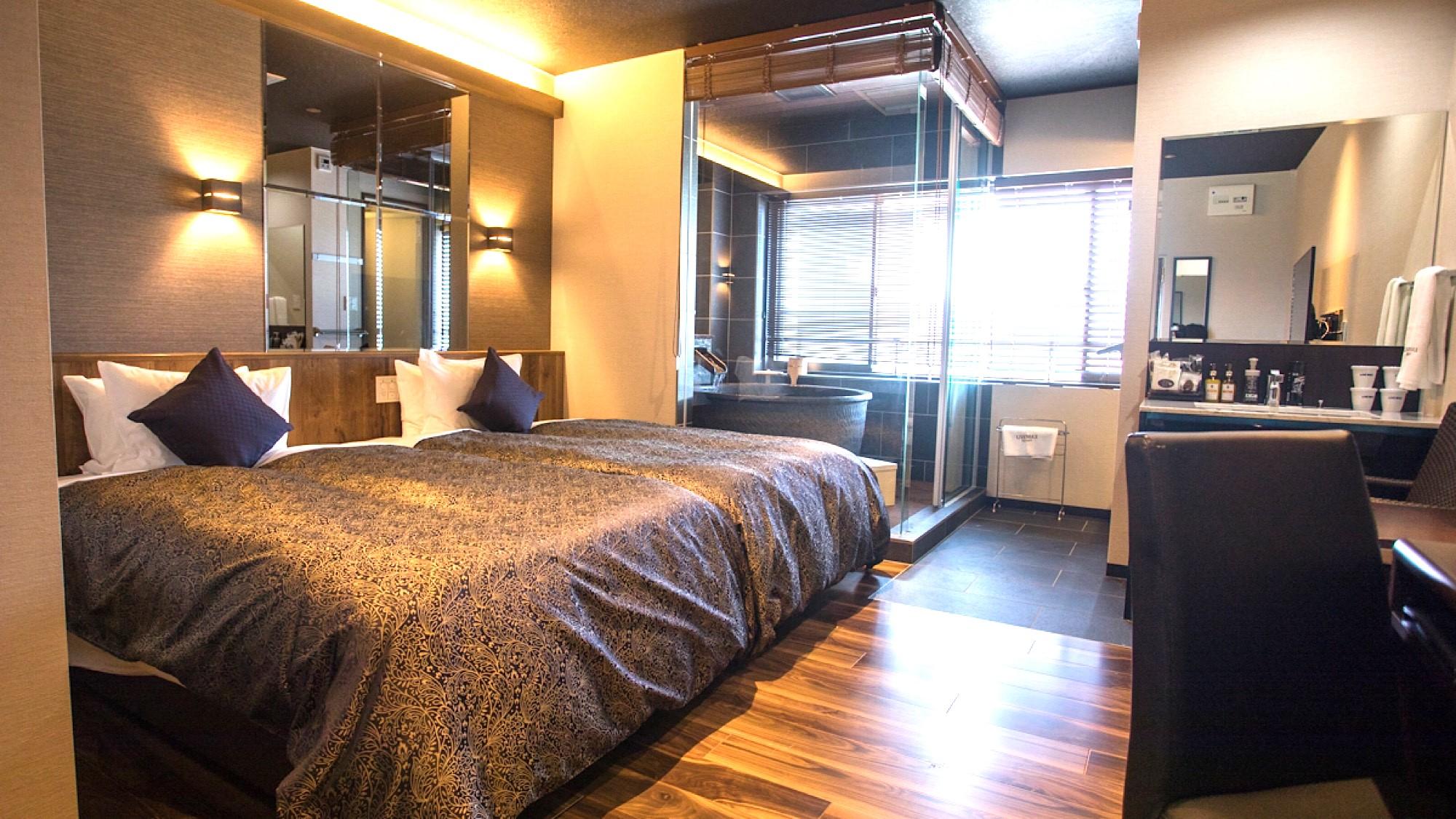 Standard, Twin Beds, Outdoor Bath