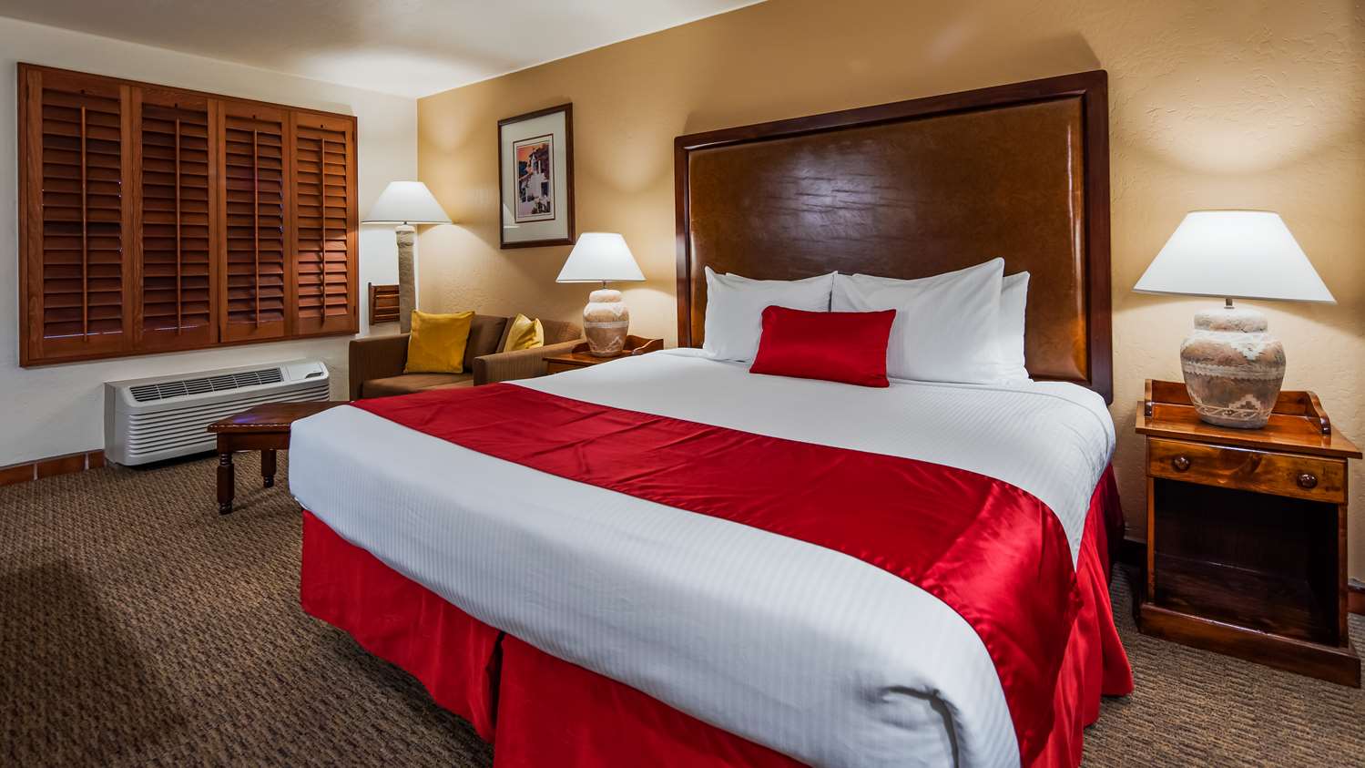 Room, Queen Bed, City View, Sofa