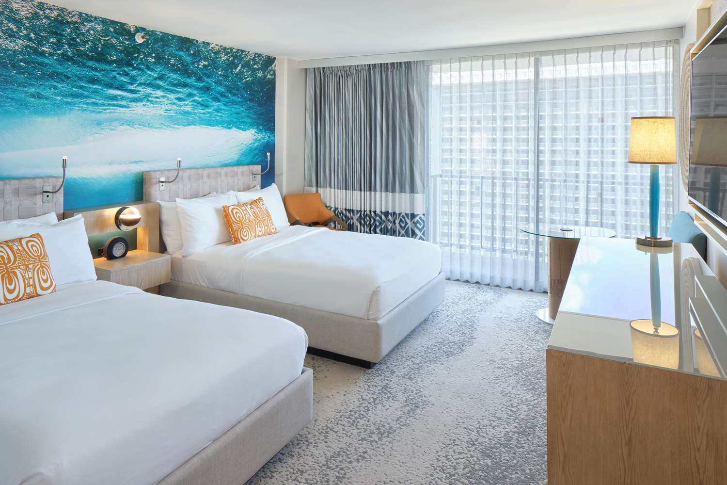 room, 2 double beds, ocean view