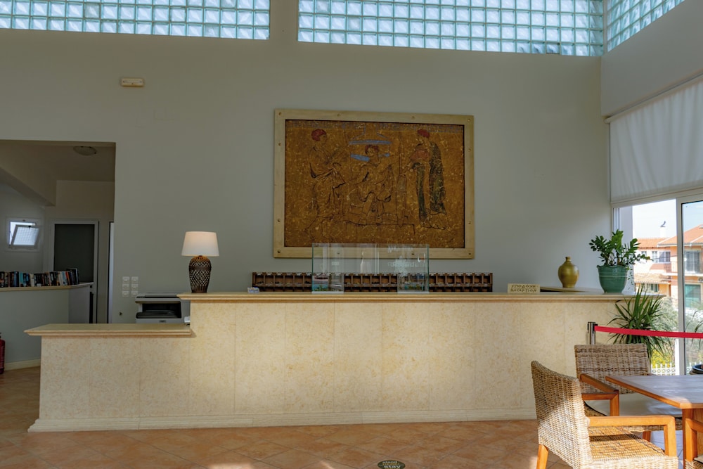 Lobby at Olympion Village Hotel, Lefkimmi