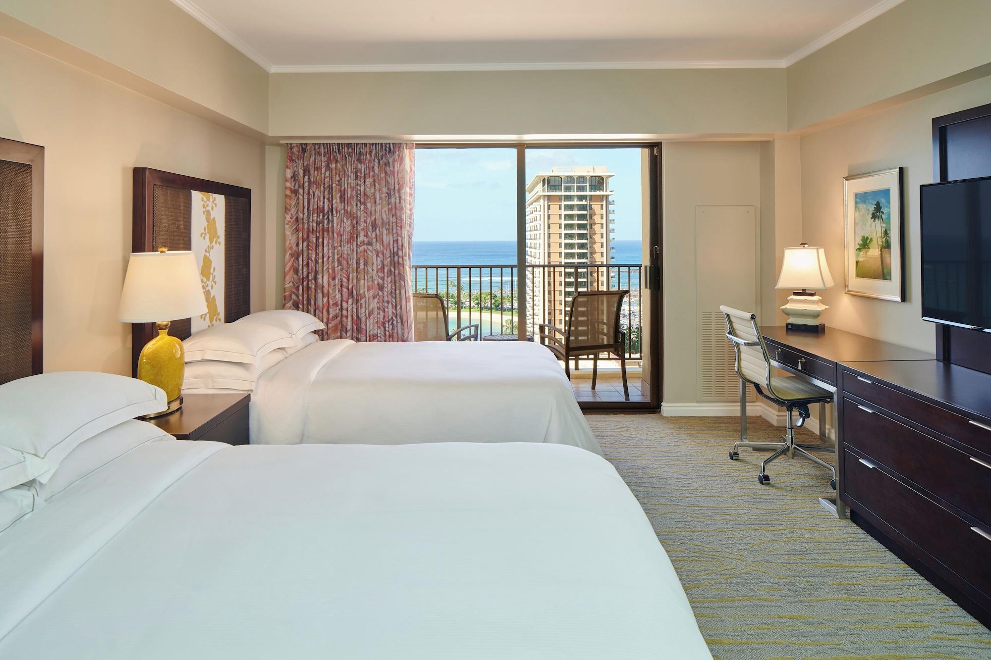 1 Bedroom, Suite, 2 Double Beds, Ocean View, Kalia Tower, Accessible