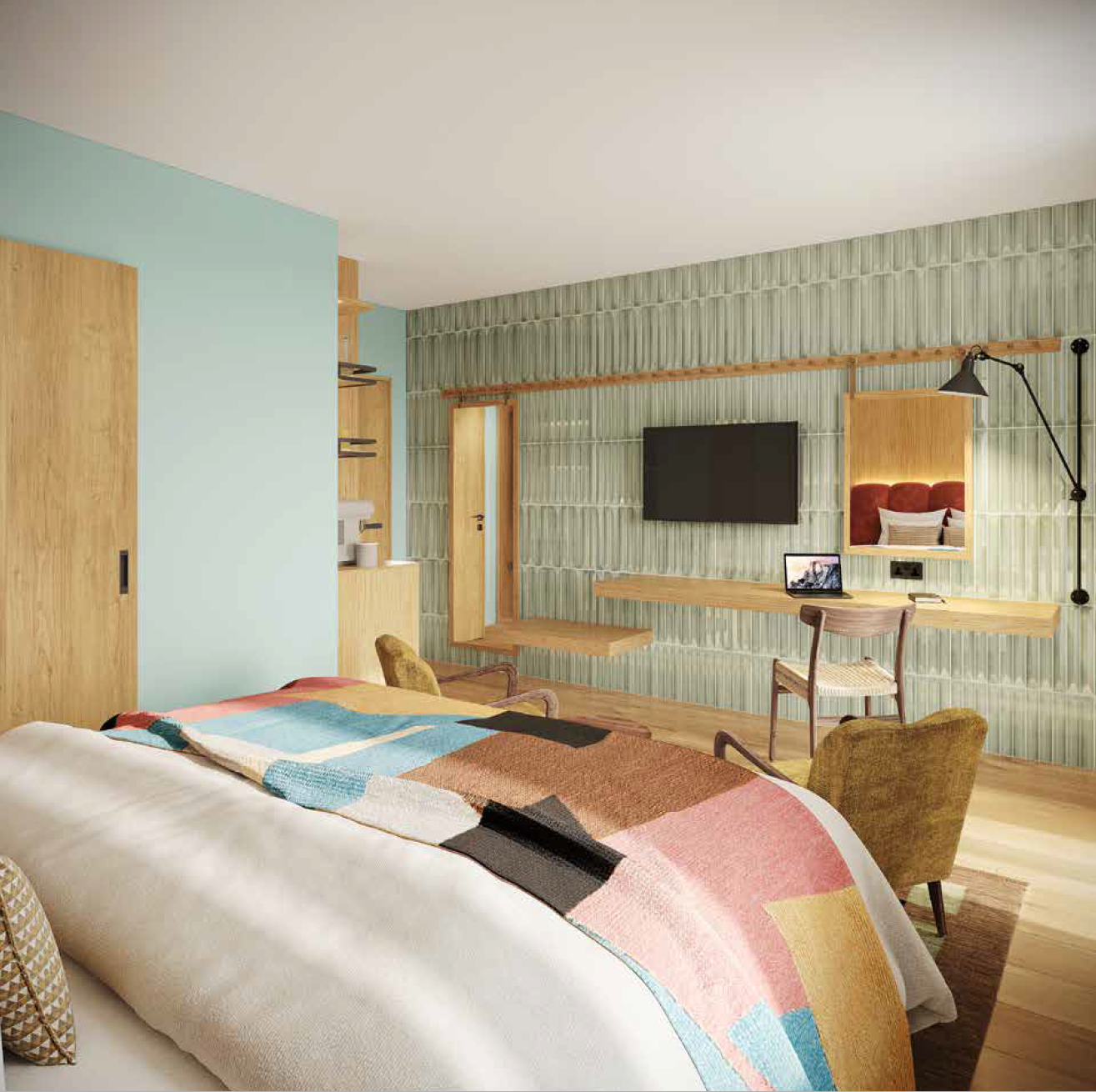 Compact, Double Bed