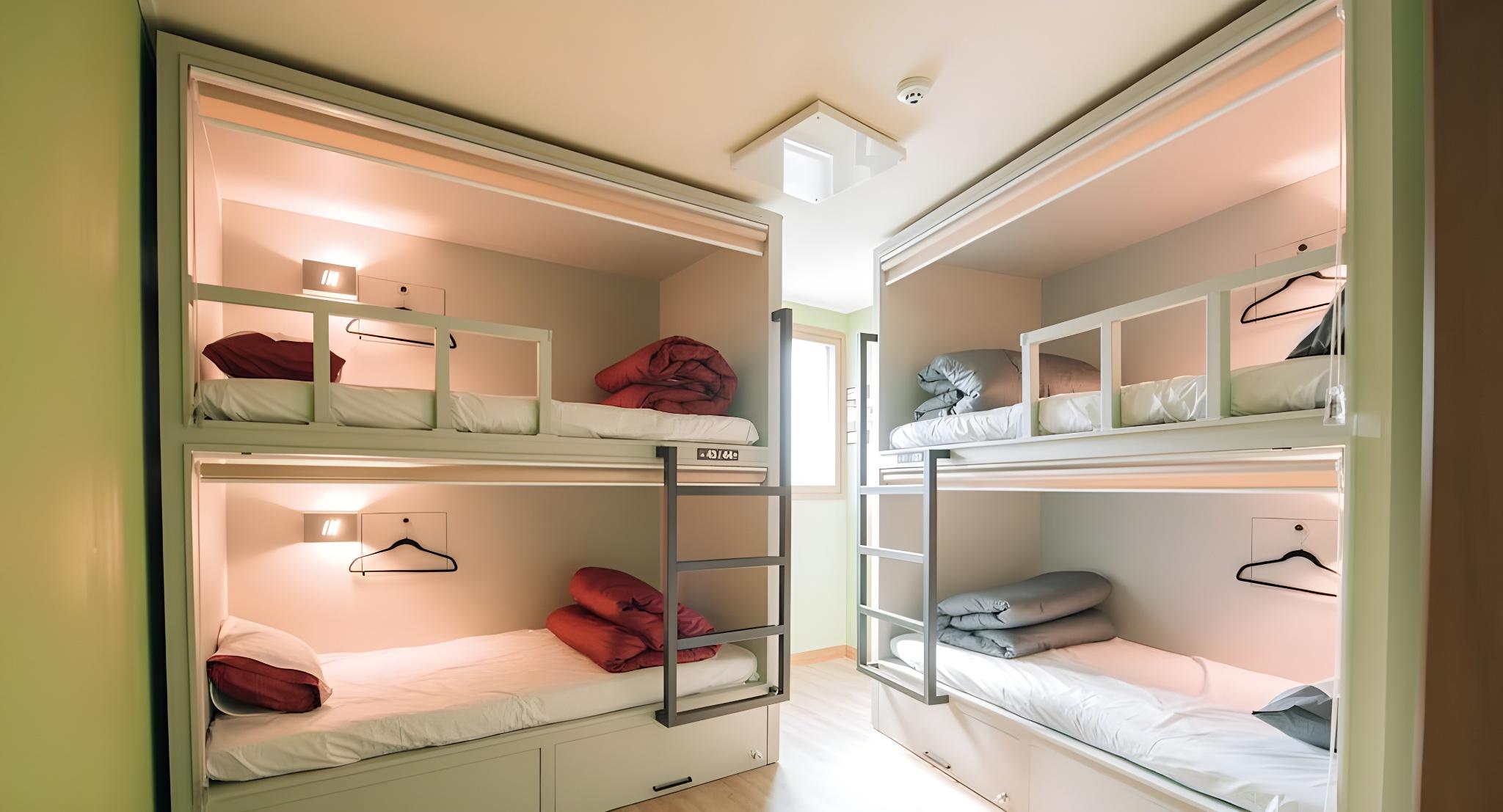 Private, 4 People, 2 Bunk Beds, Shared Bathroom