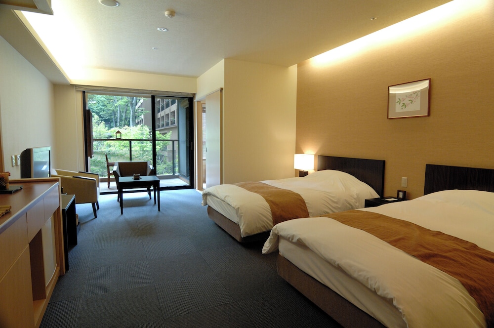 Japanese Western, Run of House, Twin Beds, Outdoor Bath