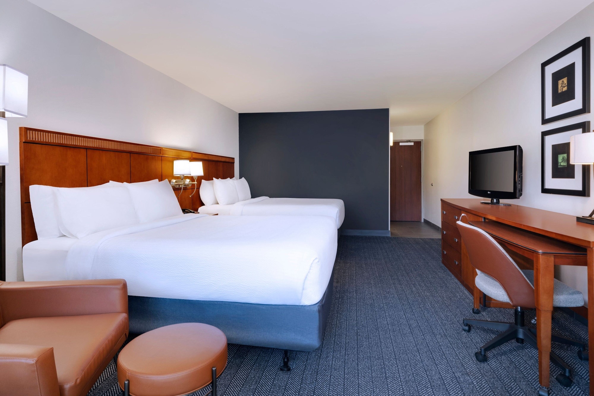 غرفة بسريرين كوين لذوي الإعاقة، Courtyard by Marriott Tampa North/I-75 Fletcher 5/9