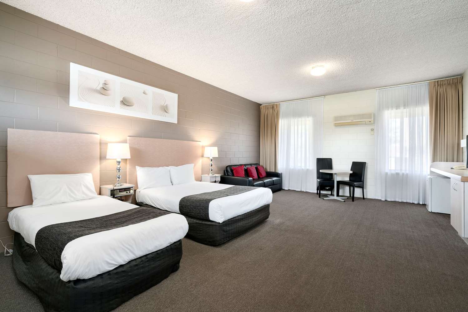 Room, 1 Double and 1 Single Bed