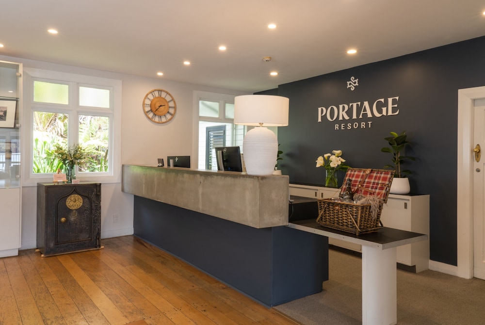 Lobby at The Portage Resort, Portage