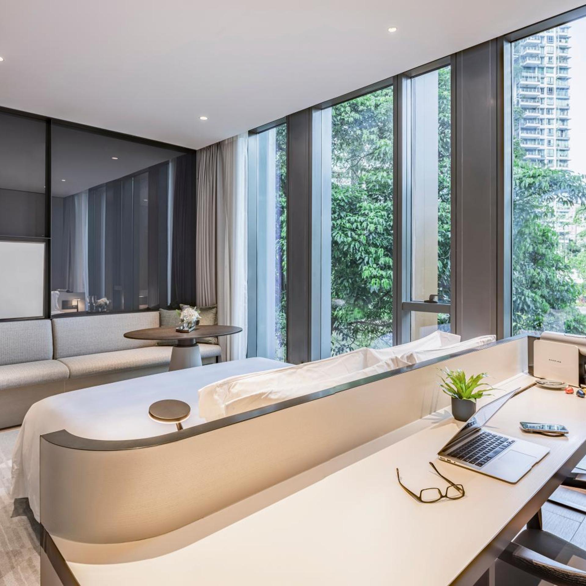 استوديو بريميير بسرير كينج مع دخول الصالة، Fraser Residence River Promenade Singapore 5/5
