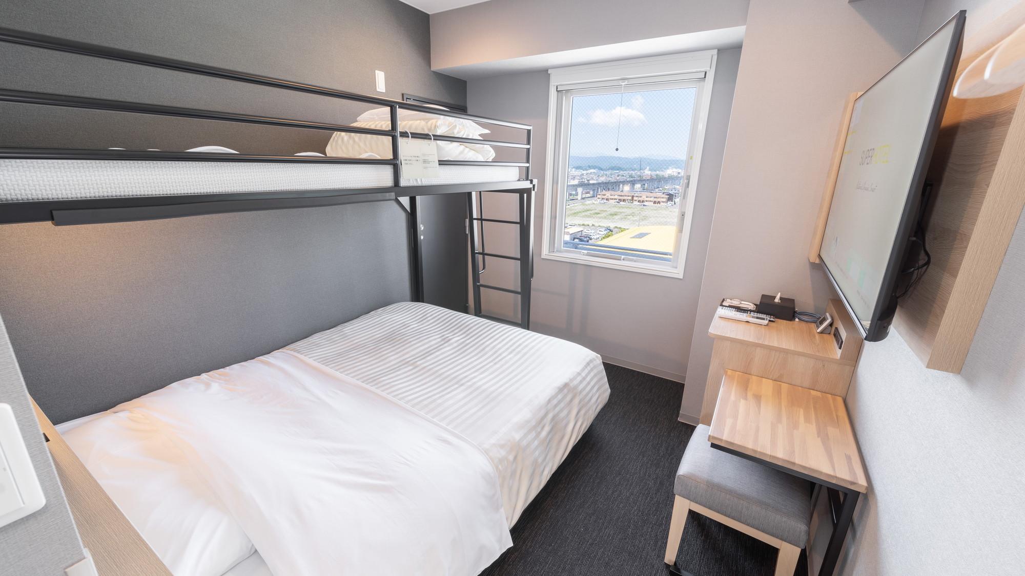 Room, Double or Single Bed, Bunk Bed