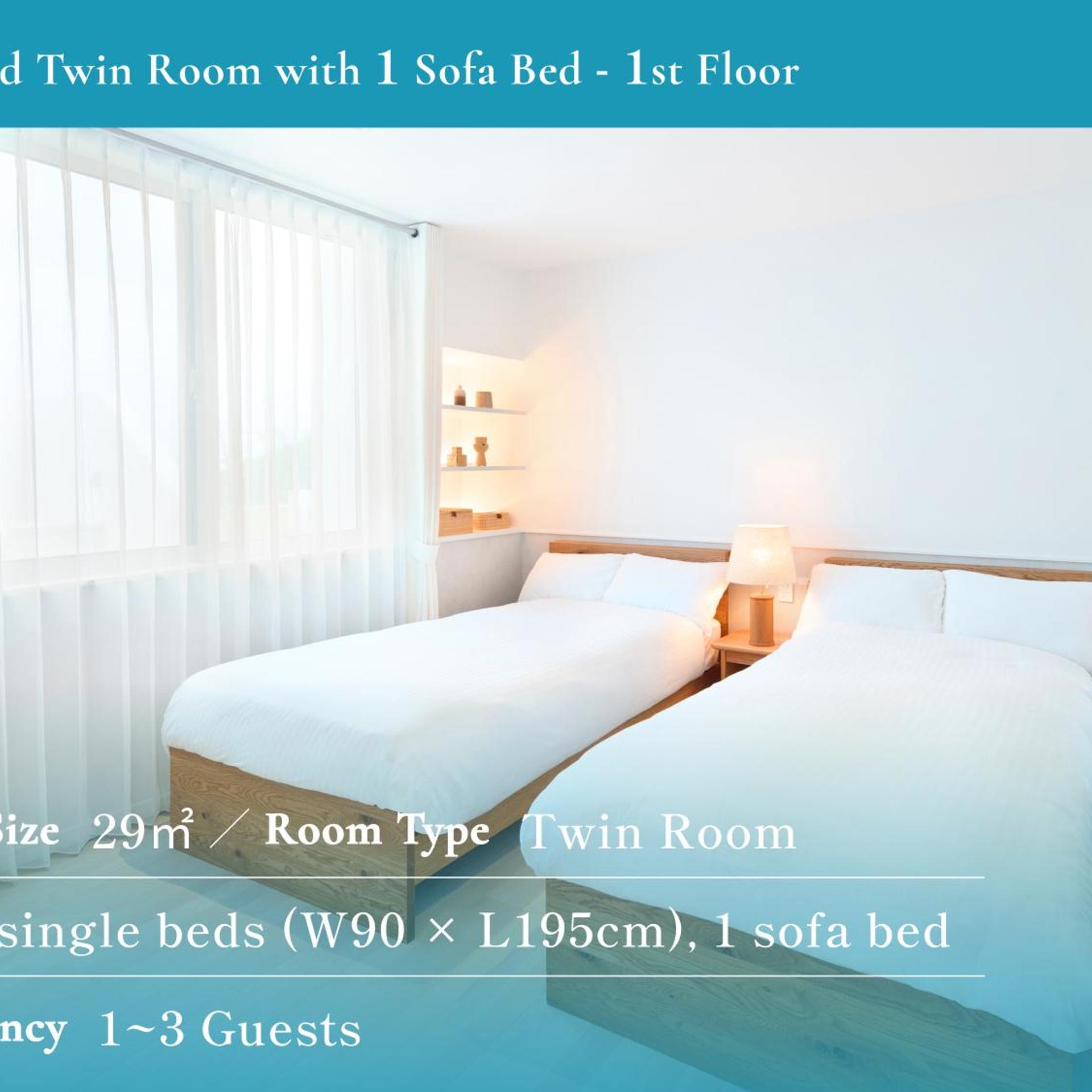 Standard, Twin Beds, Sofa