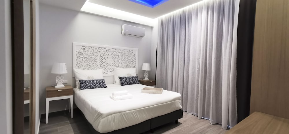 غرفة أساسية بسريرين منفصلين مع أريكة، Villaggio Boutique Hotel Hersonissos - Adults Only 6/10
