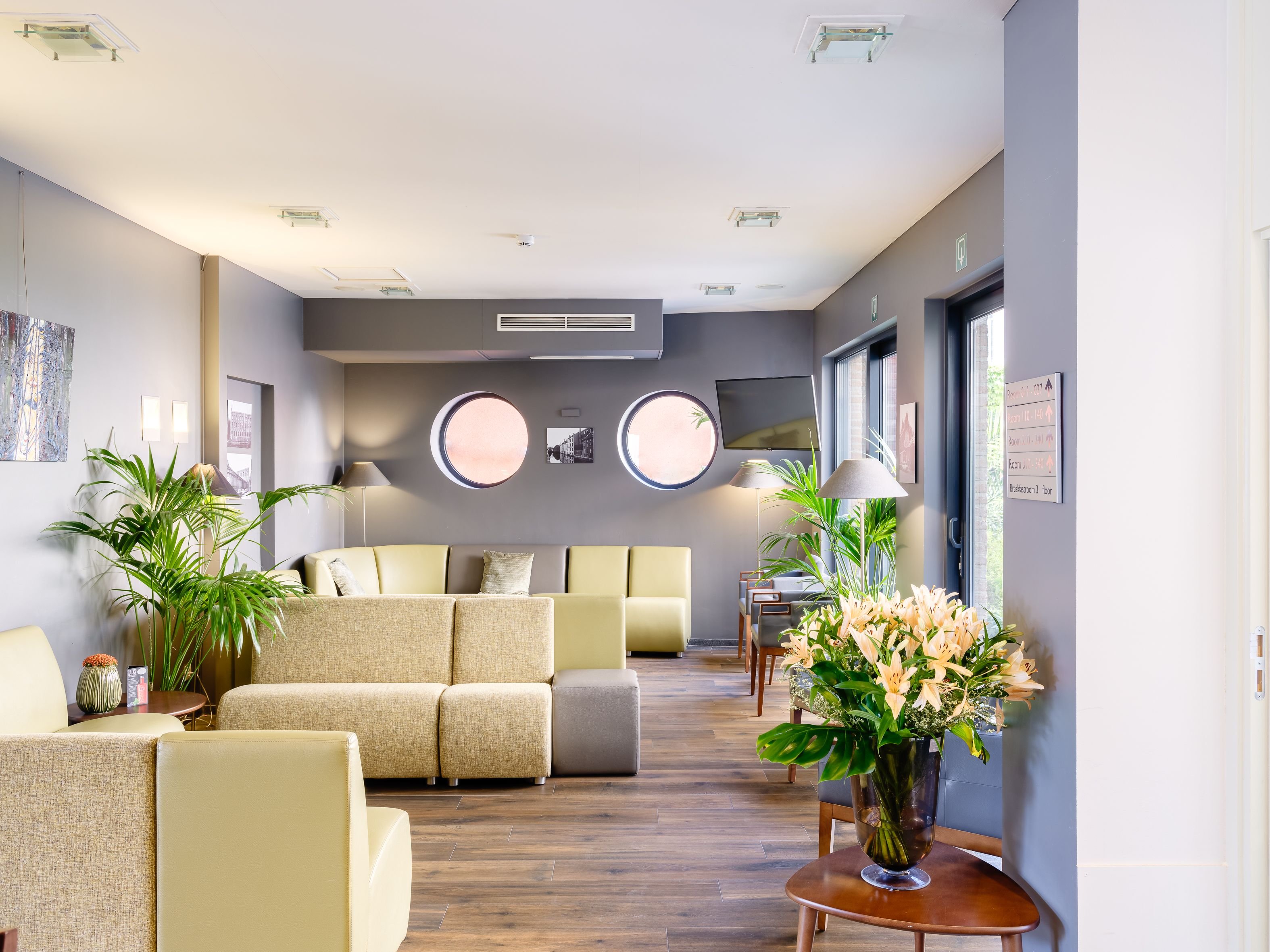 Lobby at Ghent River Hotel, GHENT