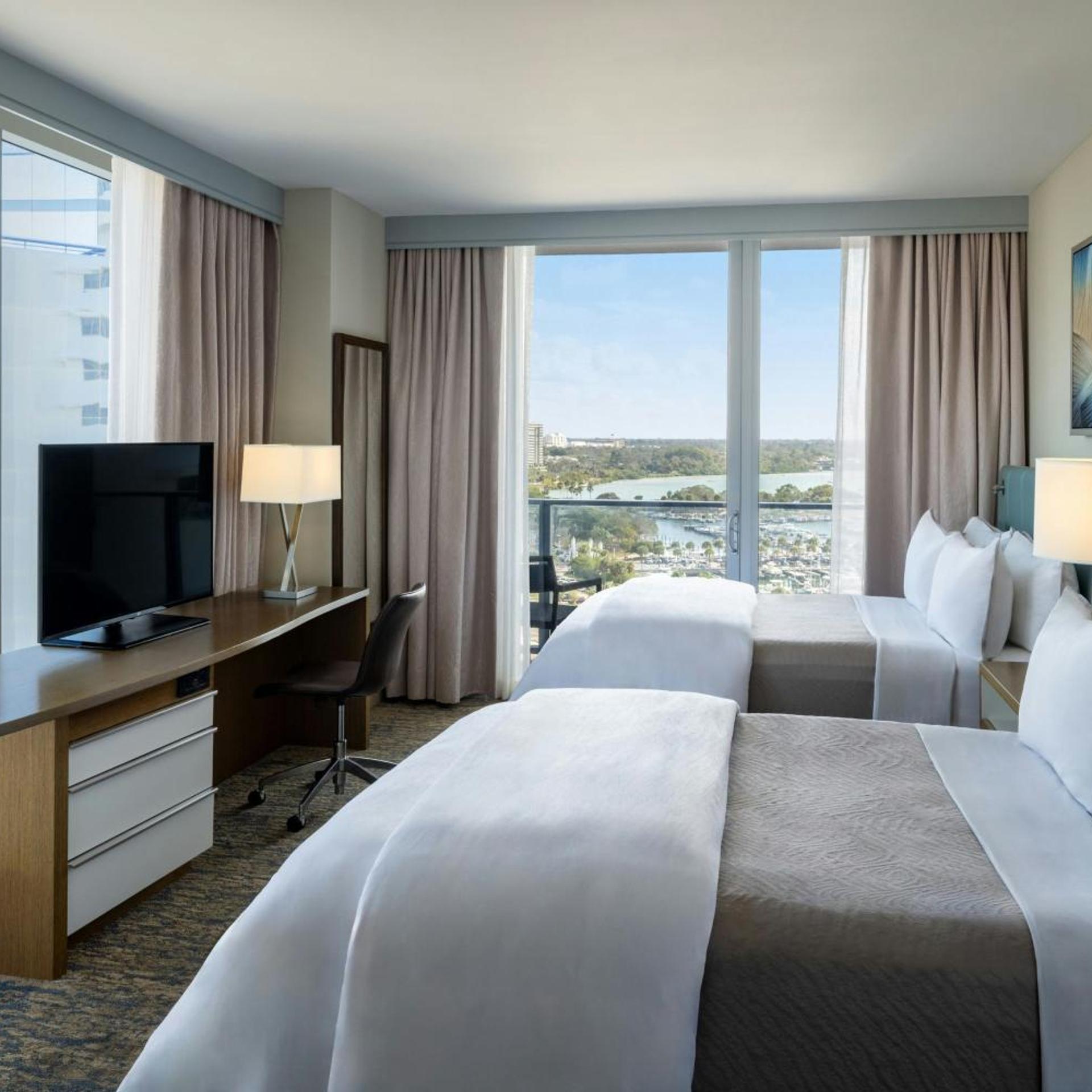 Marina, Guest Room, 2 Queen Beds, Marina View, Balcony