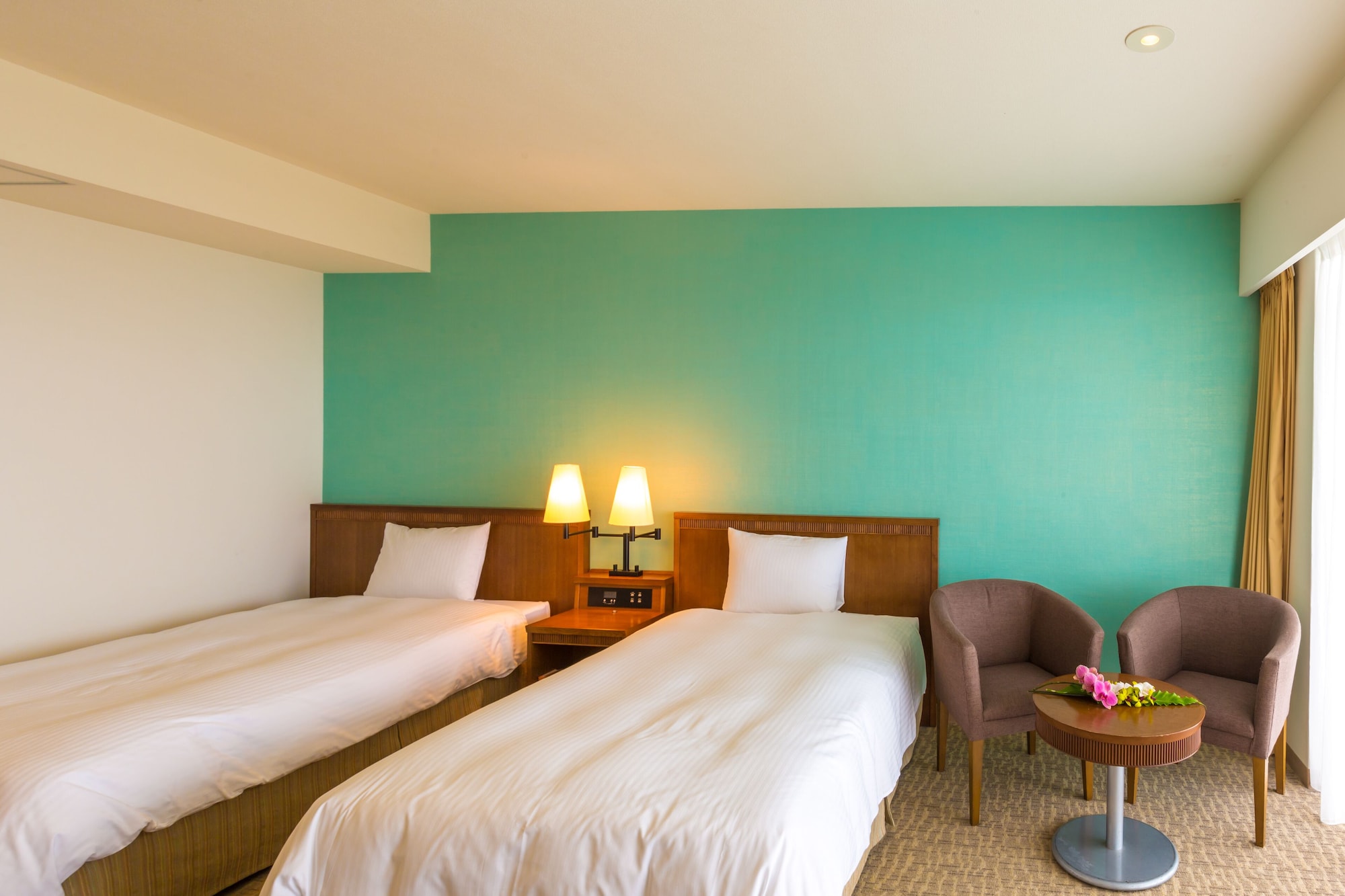 Deluxe, Twin Beds, with View, High Floor