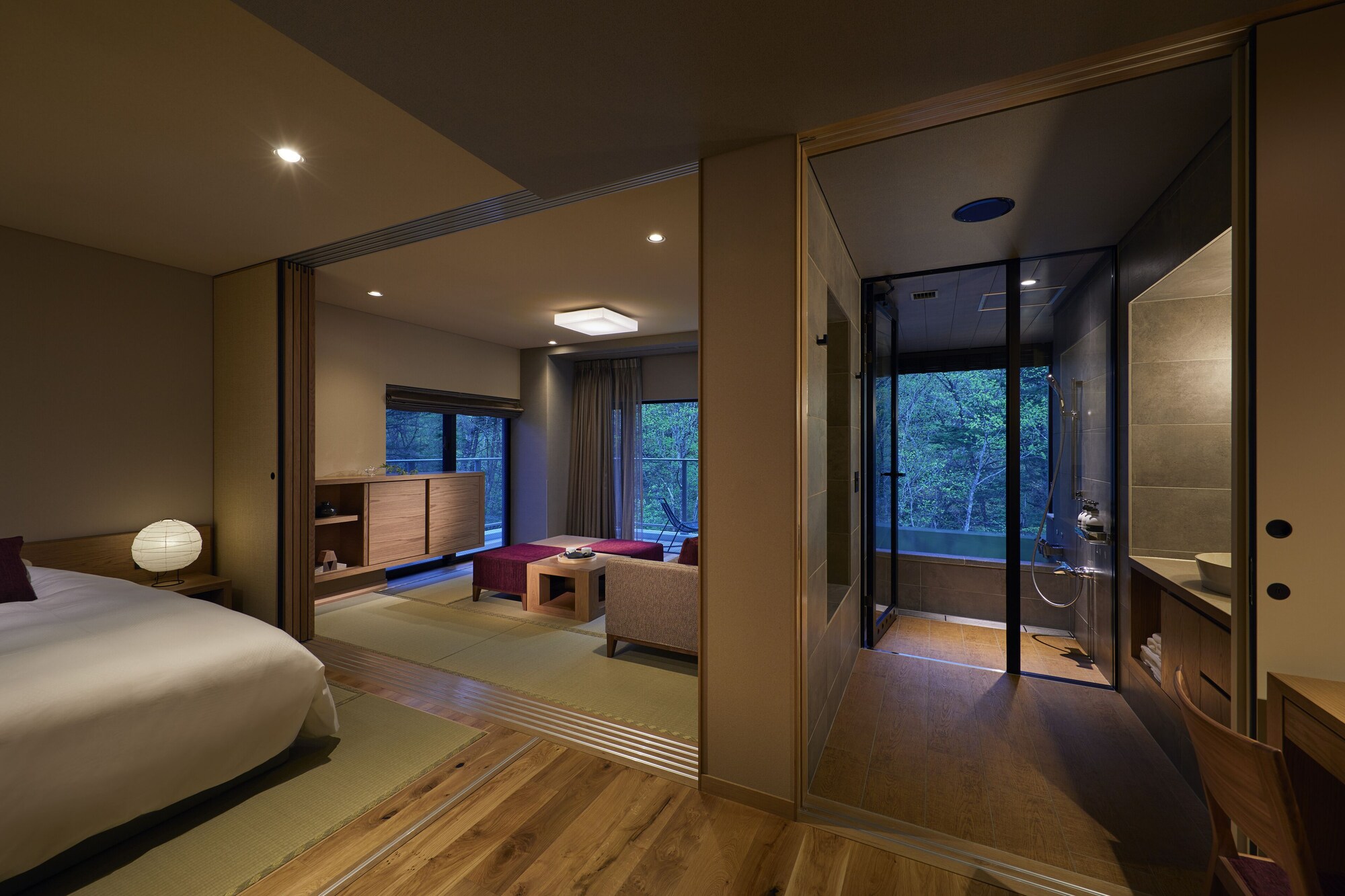 Japanese, Suite, Twin Beds, Private Hot Spring Bath, Balcony