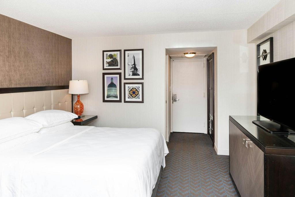 Guest Room, Deluxe, King Bed, Statue View