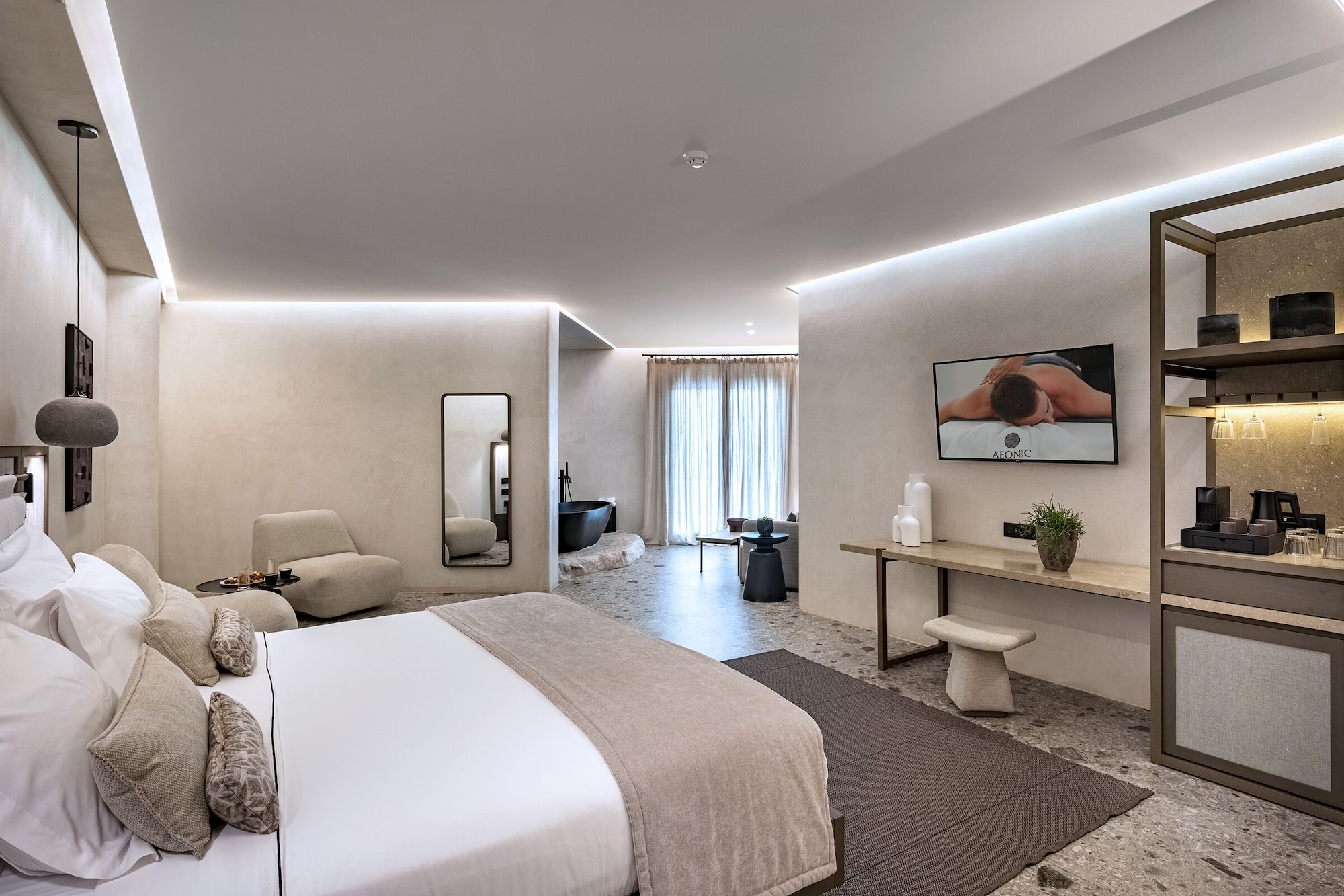 Supreme, Suite, King Bed, Pool and Sea View