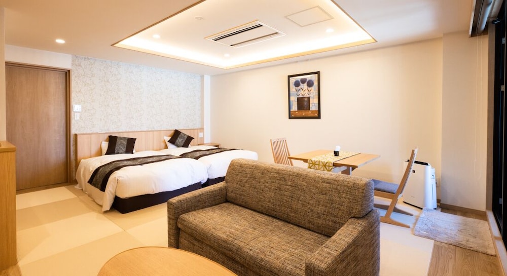 Japanese Western, Twin Beds, Outdoor Bath