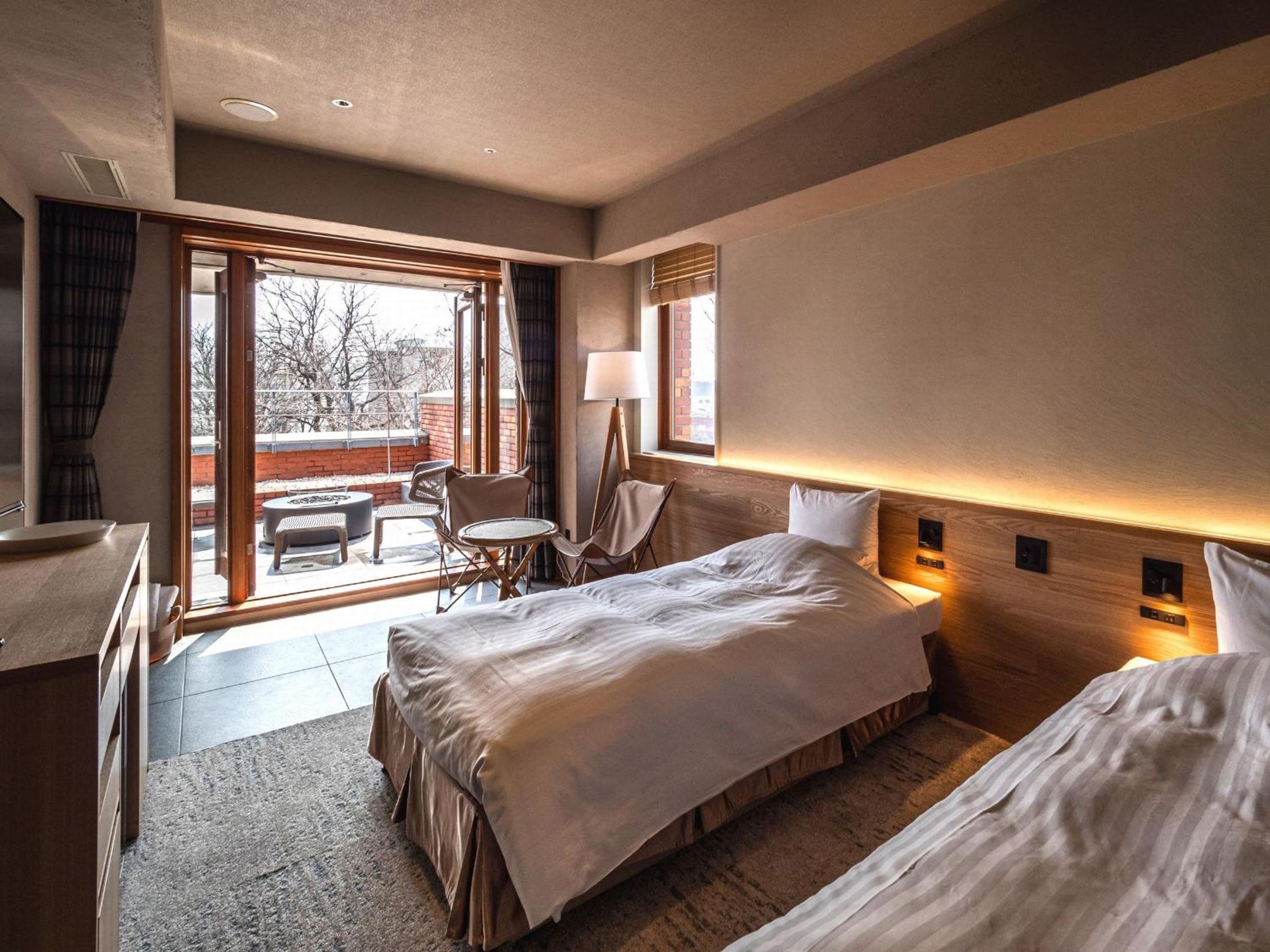 Deluxe, Twin Beds, Sauna