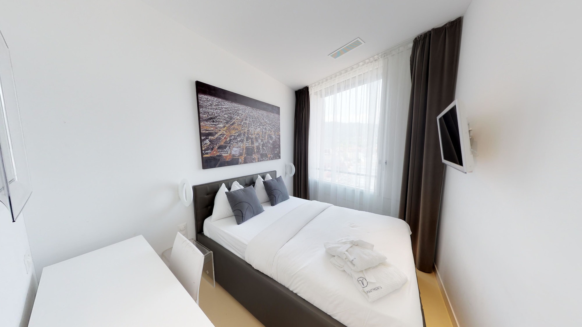 2 Bedrooms, Mini, Apartment, 1 Queen and 1 Double Bed، Visionapartments Zurich Wolframplatz 2/9