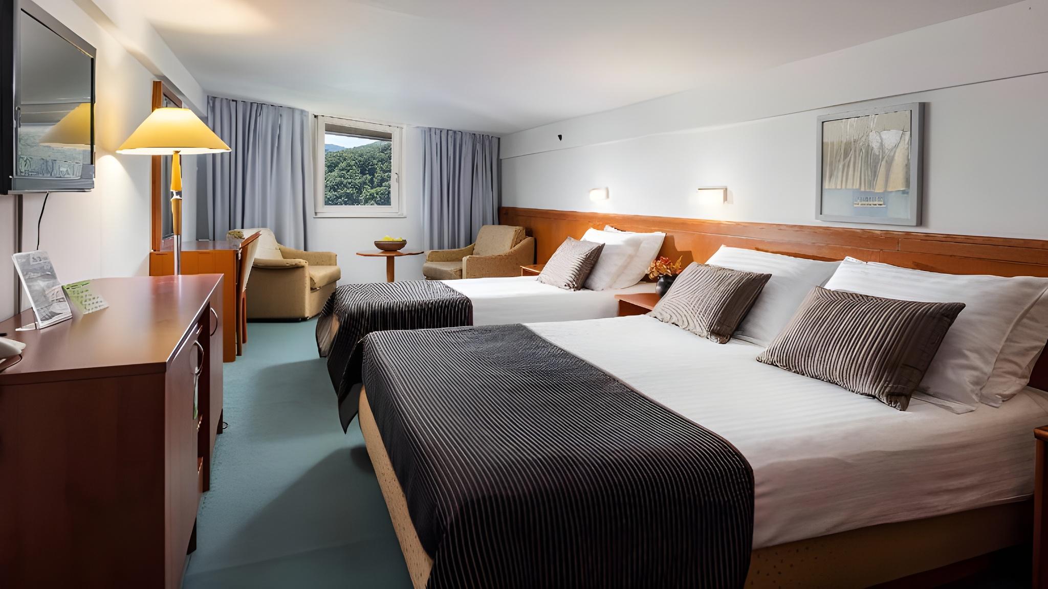 Room, Twin Beds, Attic