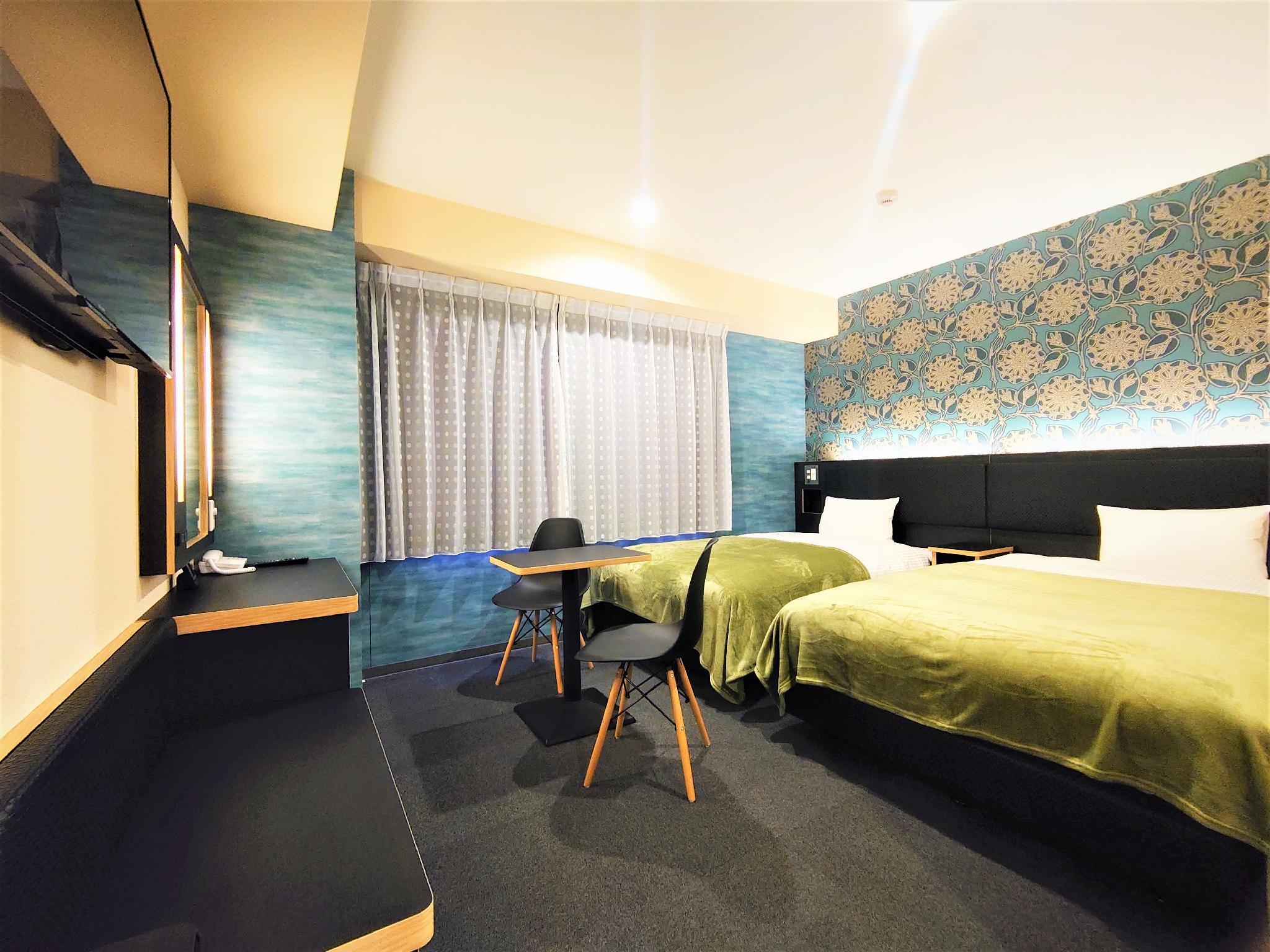 Room, Twin Beds, New Building, Smoking