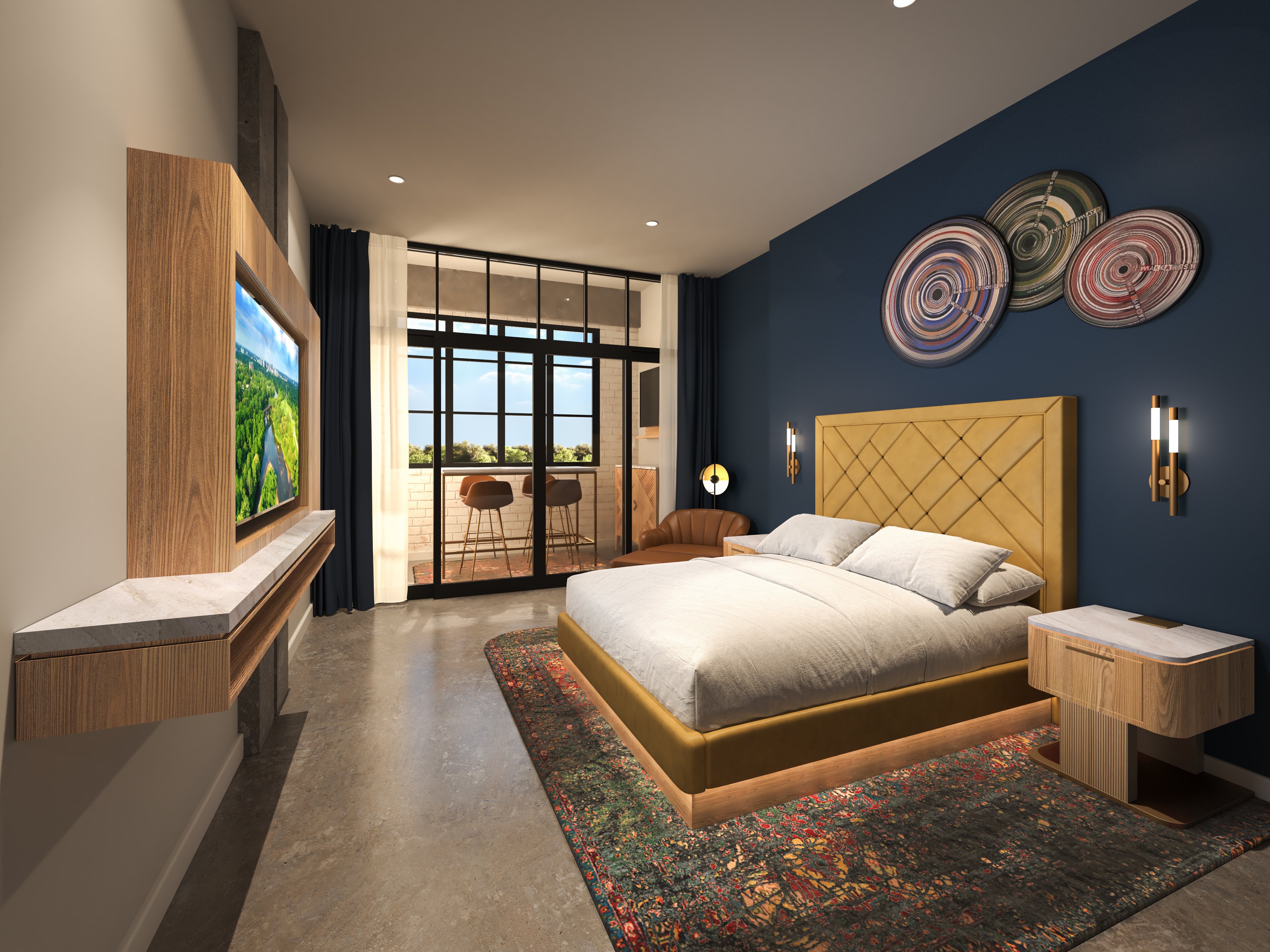 Gold, Suite, King Bed, Terrace