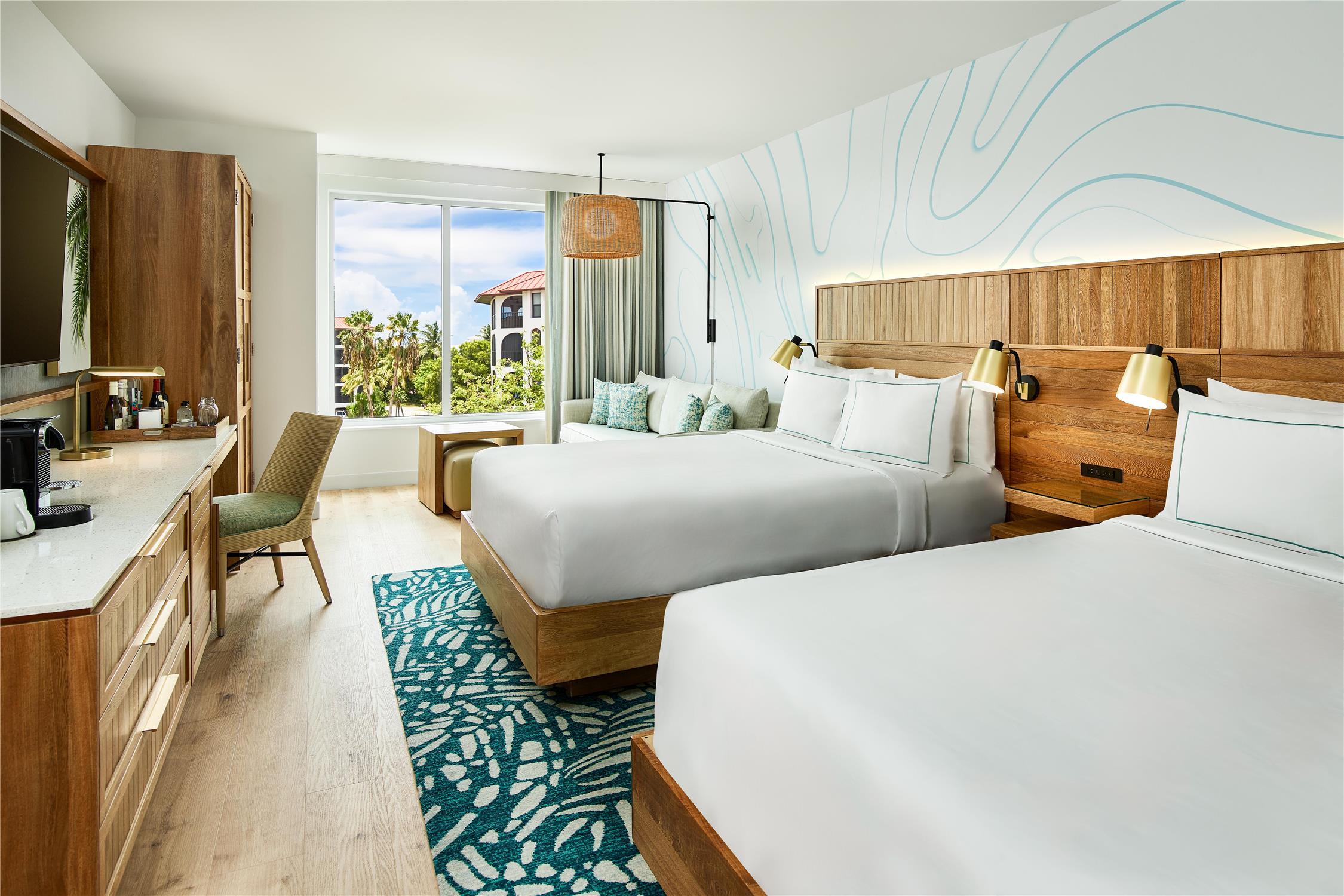 Room, 2 Queen Beds, Resort View, Sofa
