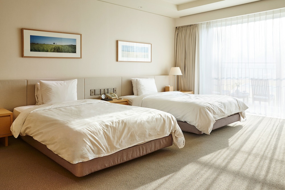 Upgrade, Superior, Deluxe, 2 Double Beds, Side Sea View, Village View