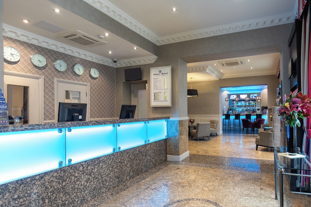 Lobby at Sidney Hotel, LONDON