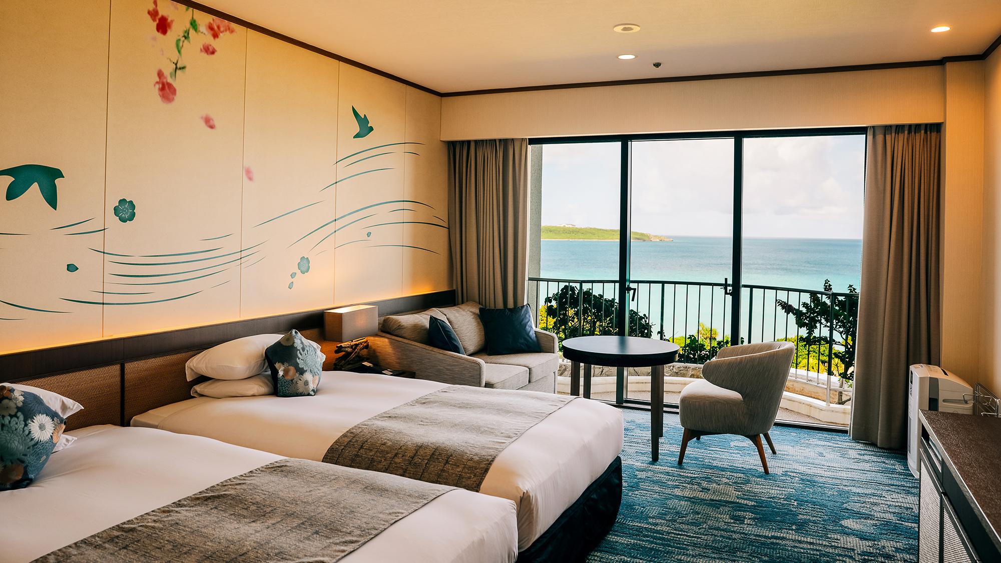 Ocean, Deluxe, Twin Beds, Ocean View