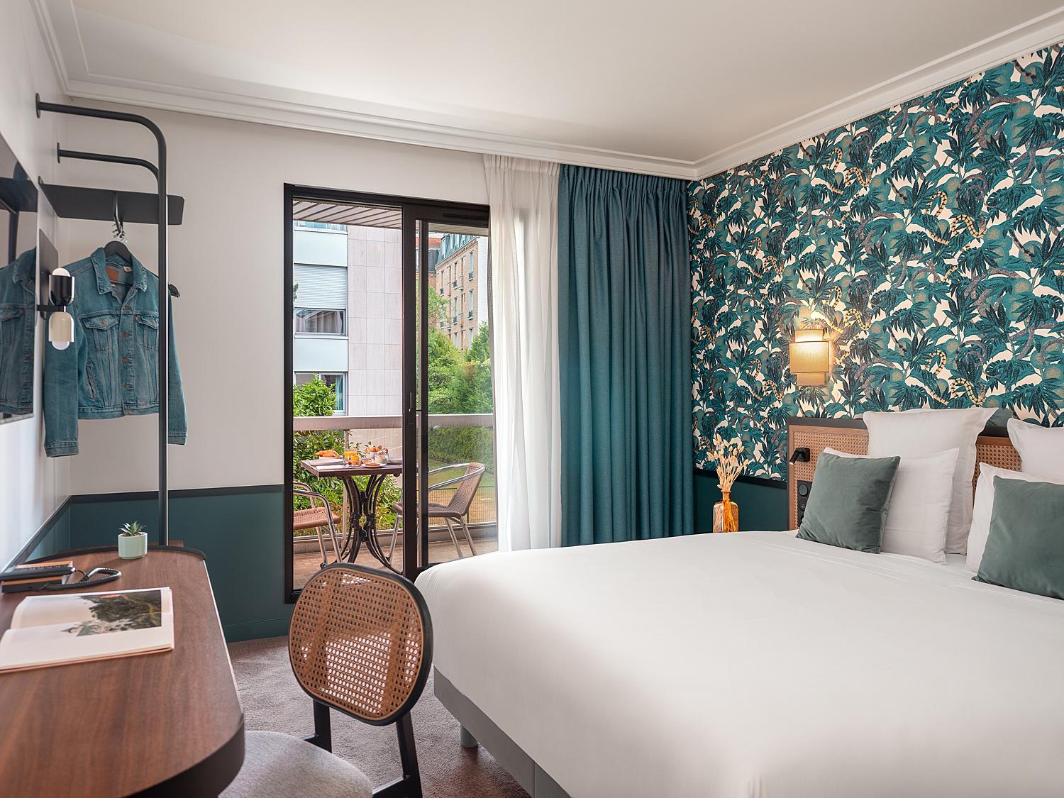 غرفة بريفيليج بسرير مزدوج بإطلالة على الحديقة، Hotel Mercure Paris Boulogne Pont de Saint Cloud (Janvier 2026) 4/8