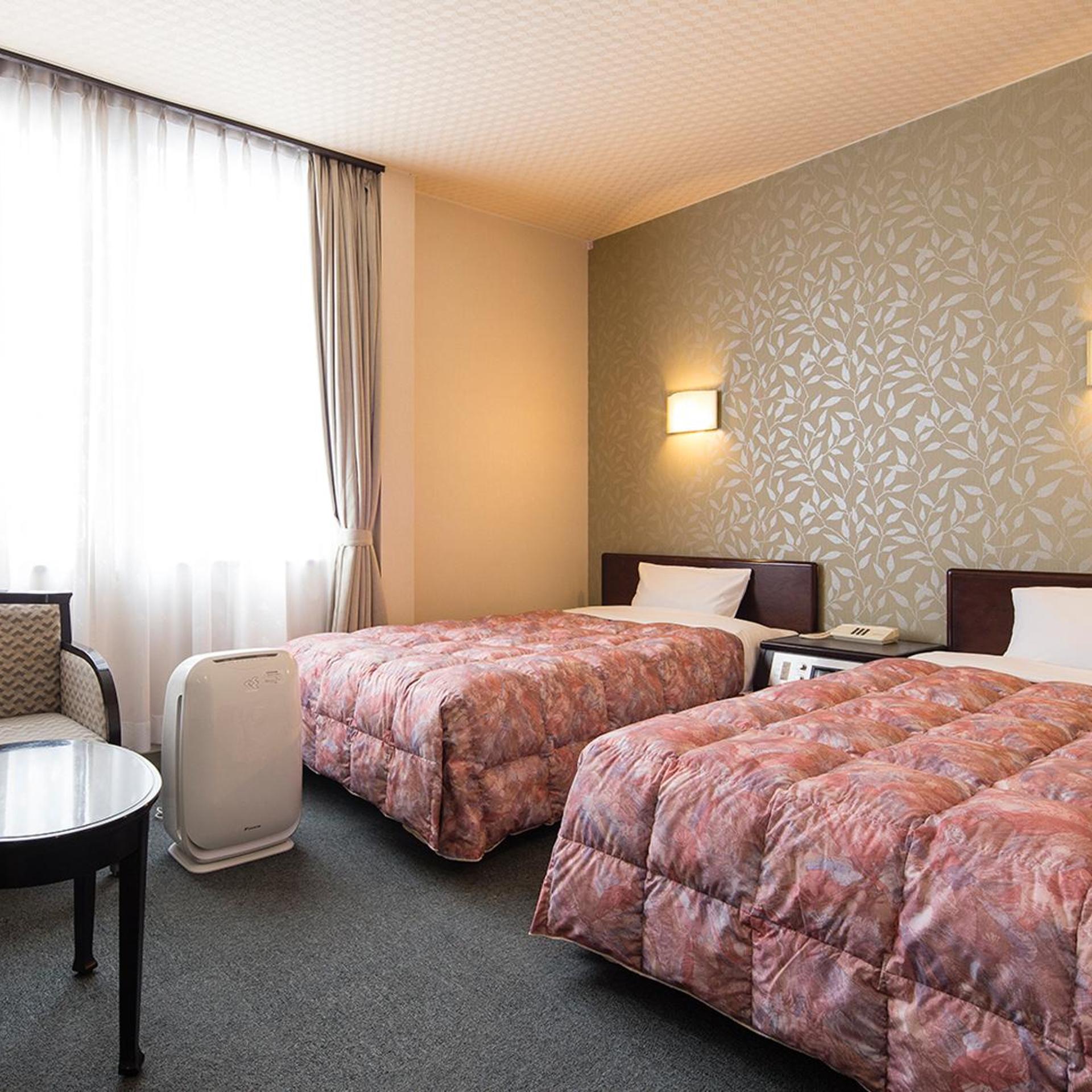 غرفة بسريرين منفصلين، Kotohira Riverside Hotel 2/3