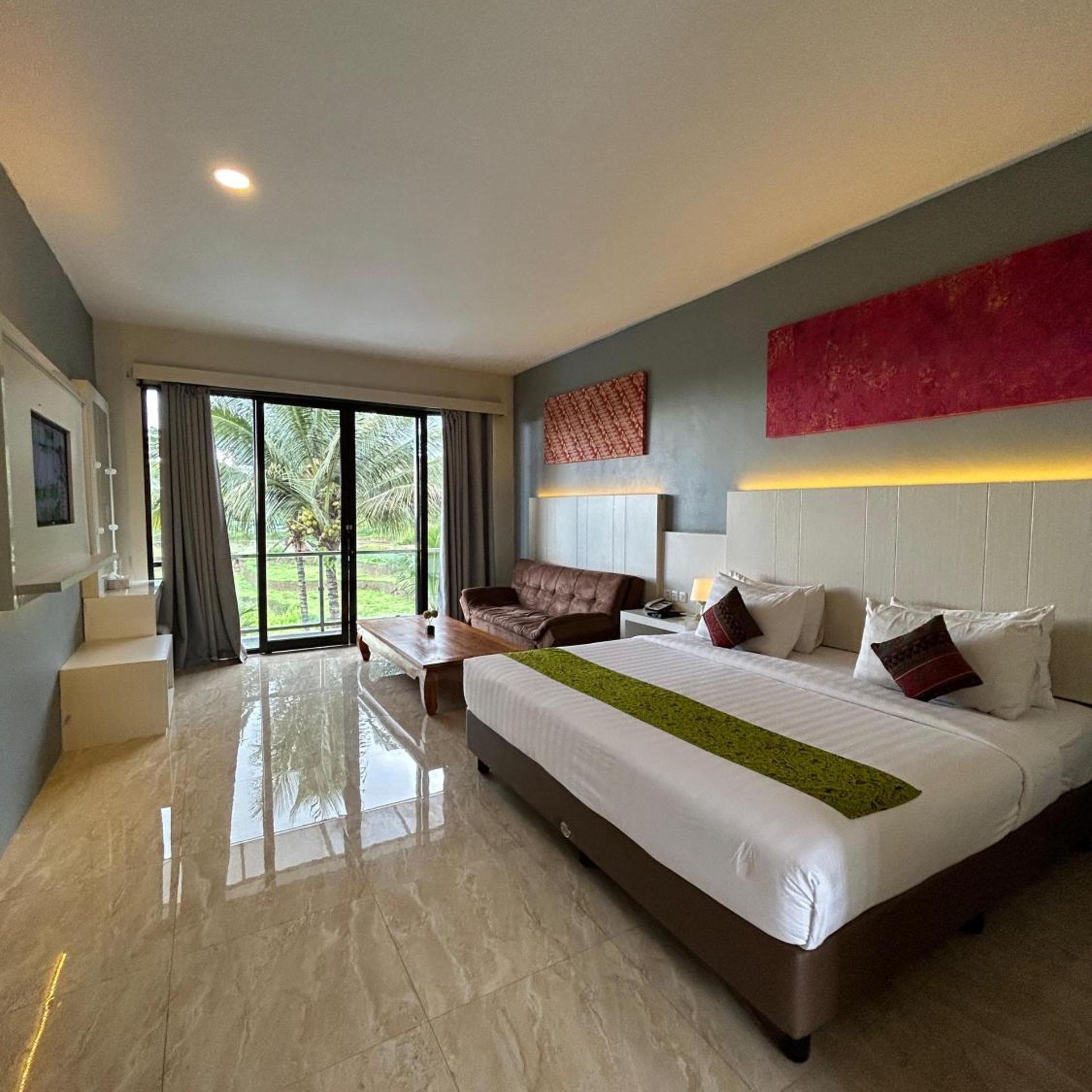 جناح بسرير كينج بإطلالة على المسبح، Grand Harvest Resort and Villas 2/10