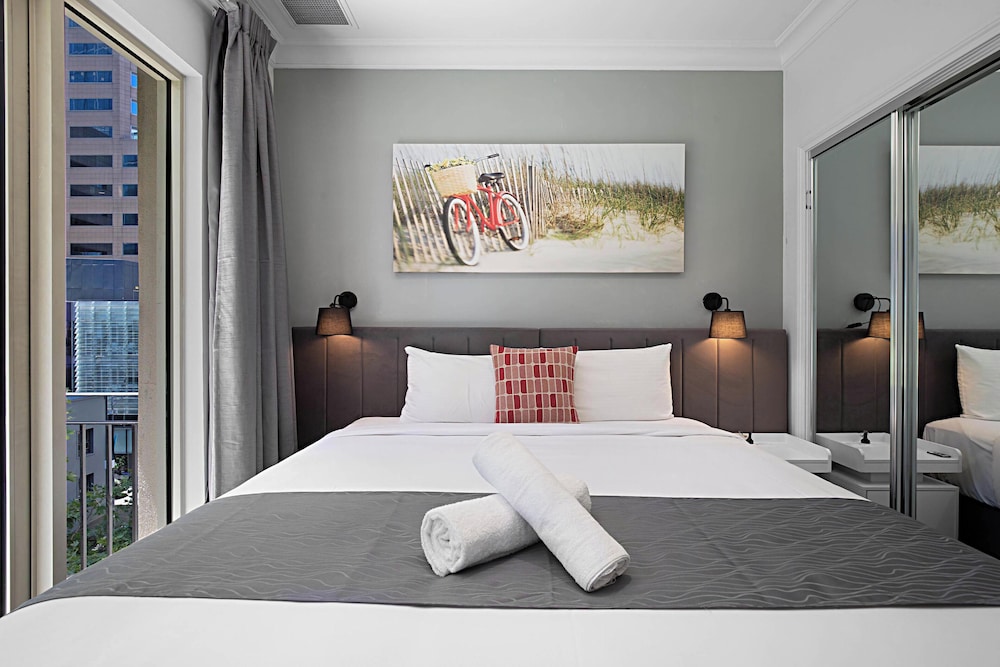 شقة بريميوم بسرير كينج بغرفة نوم واحدة، Comfort Apartments Melbourne Central 3/6