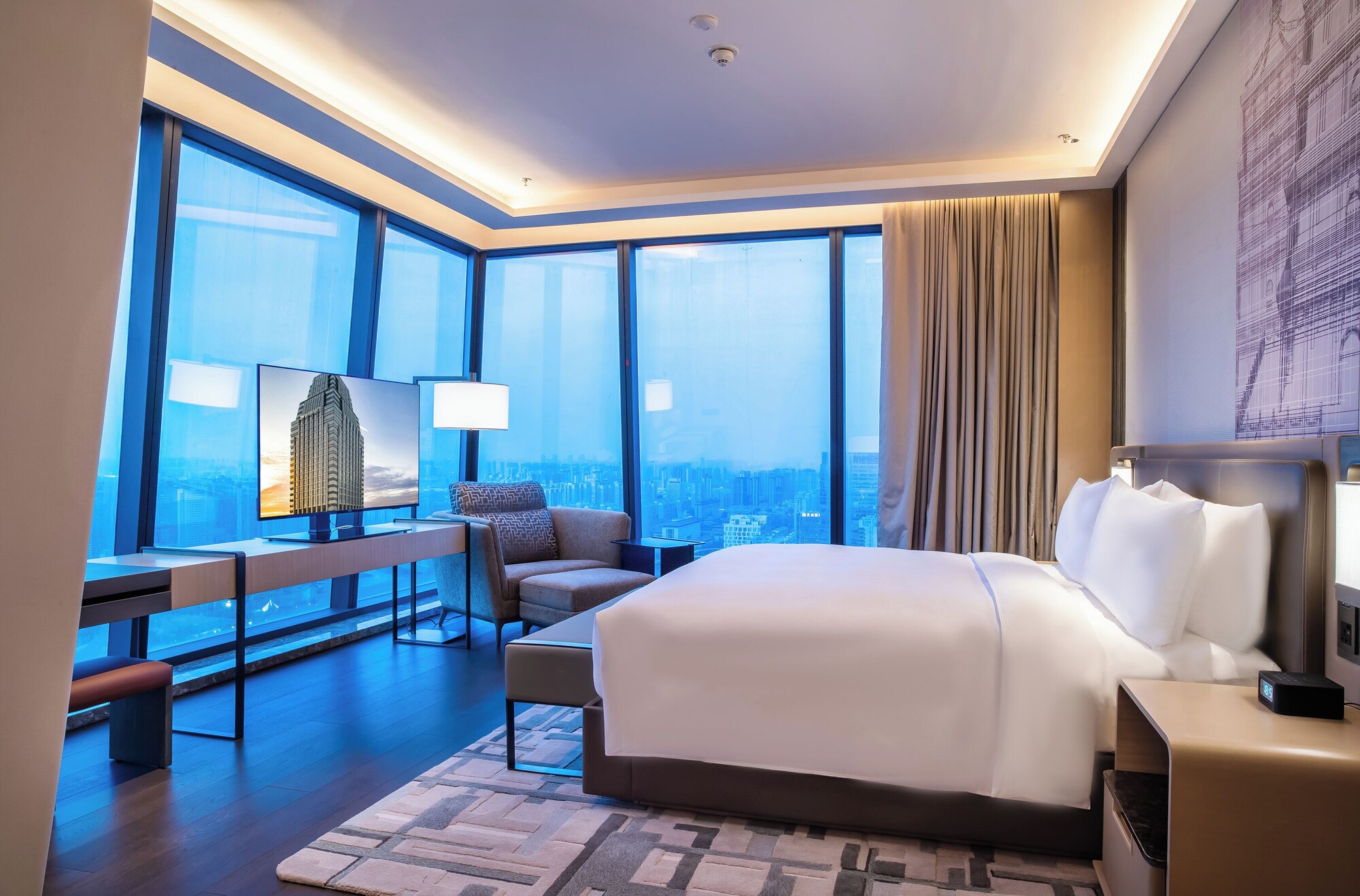 غرفة تنفيذية بسرير كينج، JW Marriott Hotel Xi'an 4/10