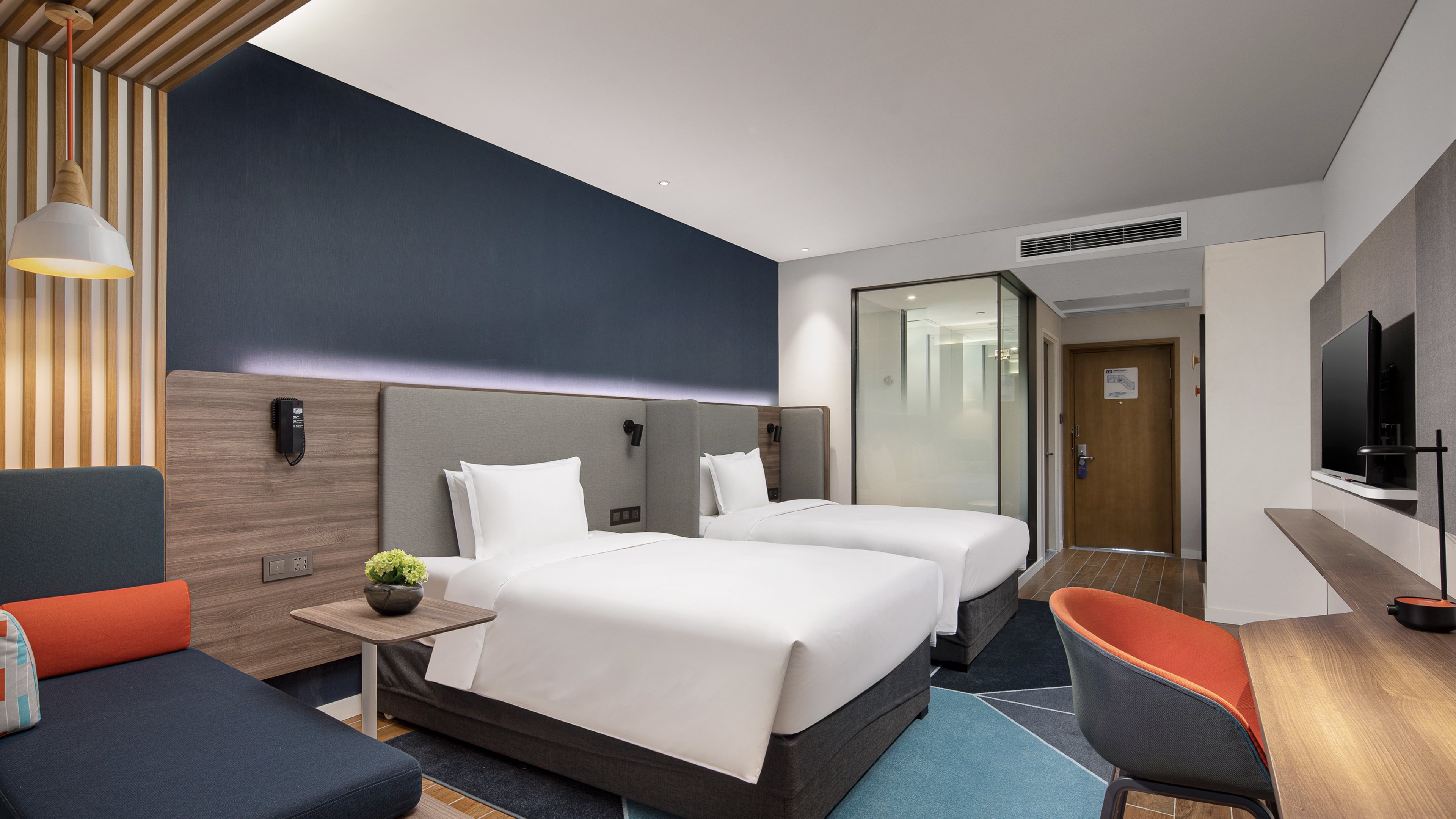 غرفة قياسية بسريرين منفصلين، Holiday Inn Express Chongli 2/2