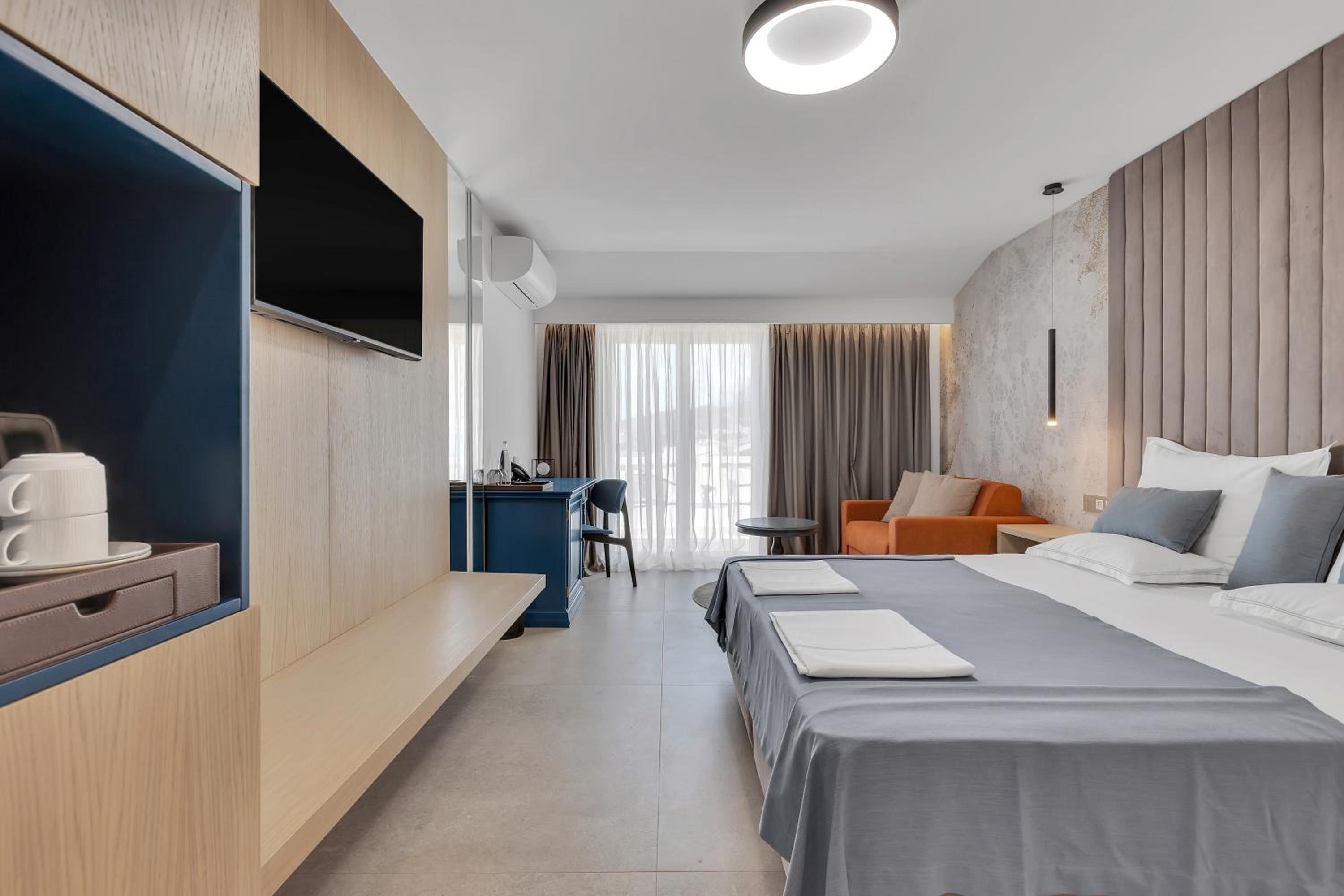 Room, Double Bed, Side Sea View