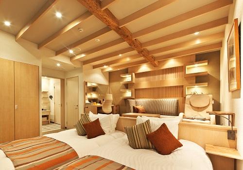 Luxury, Twin Beds, Mountain View, Night View