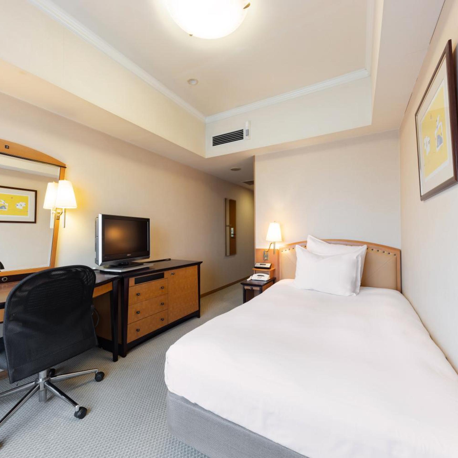 غرفة قياسية بسرير فردي في طابق مرتفع، Ana Crowne Plaza Hotel Toyama 2/9
